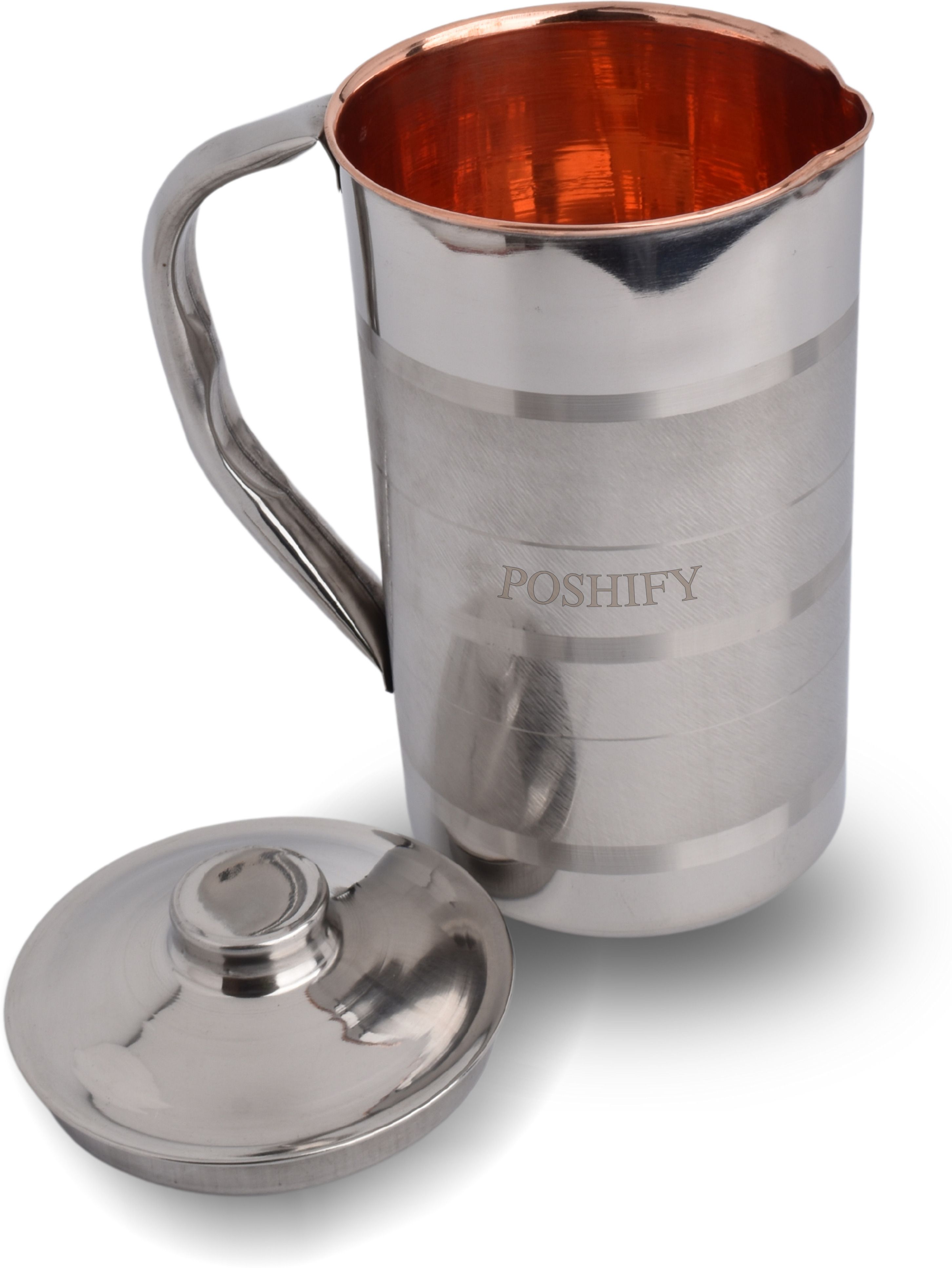 Copper Oasis - Stainless Steel Outer, Copper Inner Jug Jug Tray Set-image-17