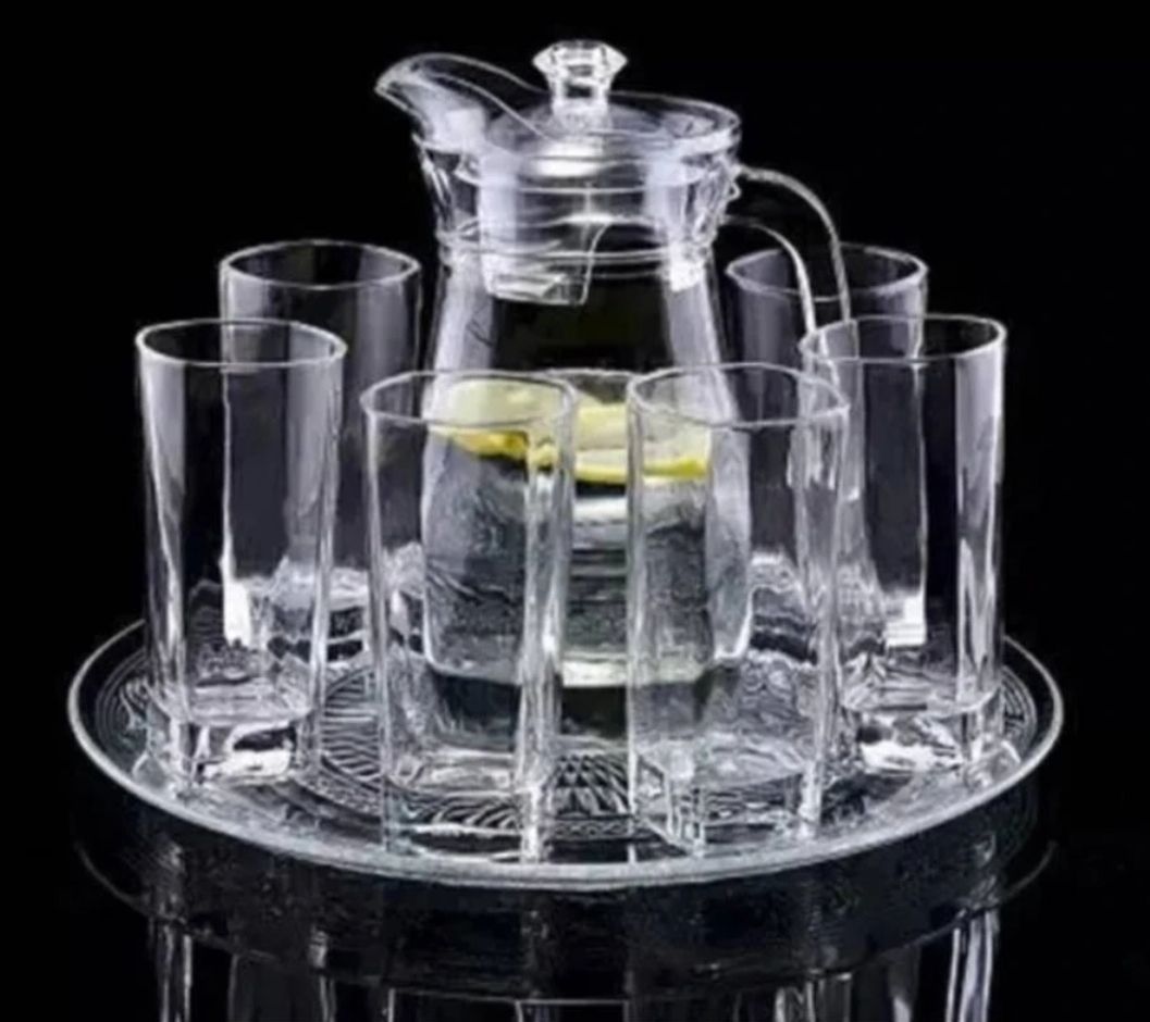dsrpc 1.4 Water Jug And 6 Glasses (300 ml) Jug Glass Set-picture-8