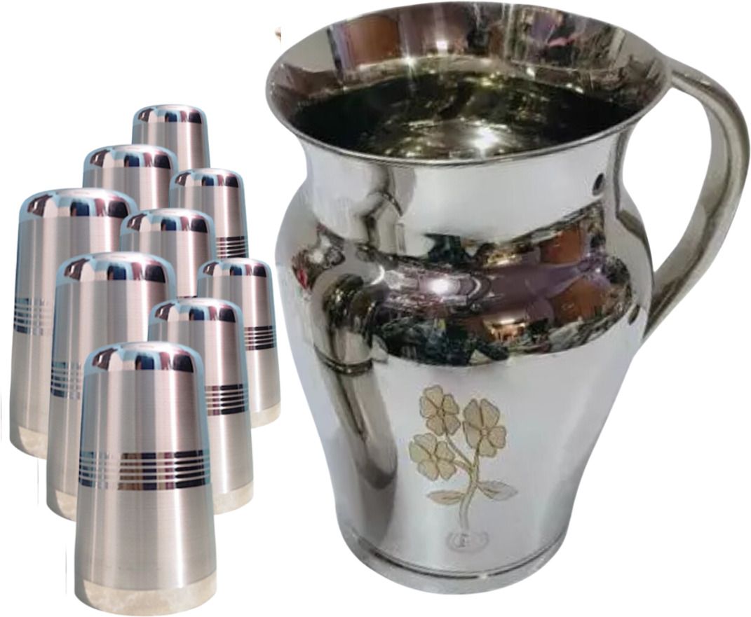 j8+g1 10pc Jug Glass Tray Set-image-48