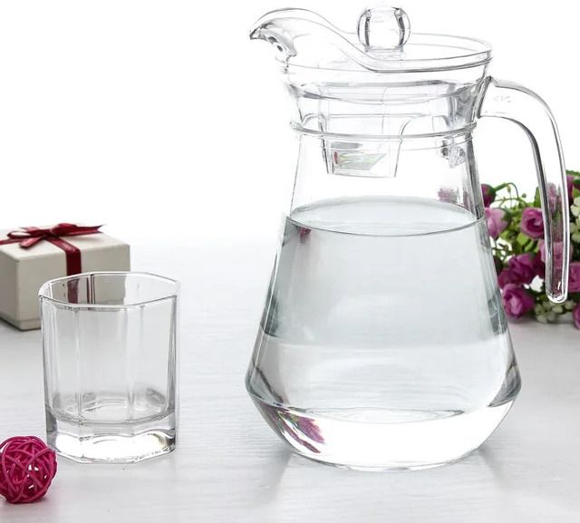 S1Store Round Jug 1.3litter, Hexa Jug Glass Set 250ml, Premium Royal Design Lemon Set HN Jug Glass Set-image-25