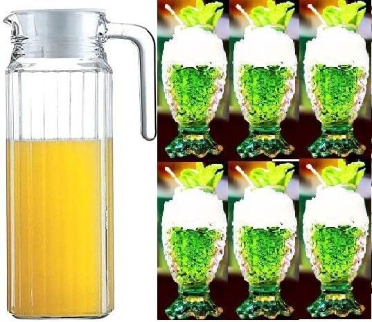 Tableware Serving Desire Lemon Set, Water jug with Water Glass Jug Glass Set Jug Glass Set-image-41