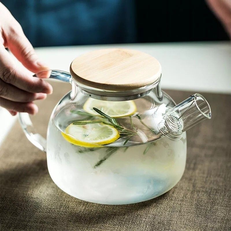 nityanavin 1 L Borosilicate Glass Kettle Jug-picture-25