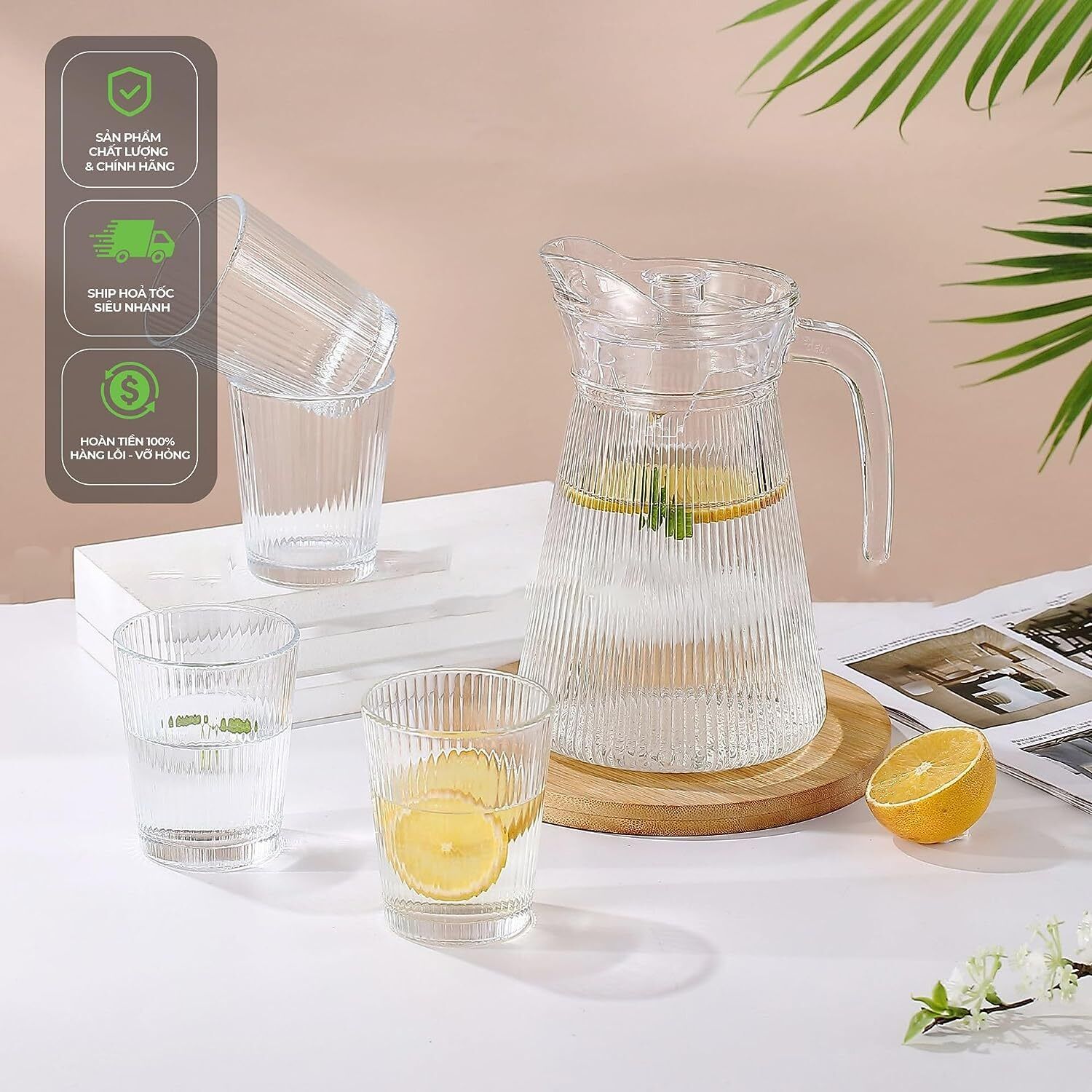 moozico 1 L Glass Water Jug-picture-10