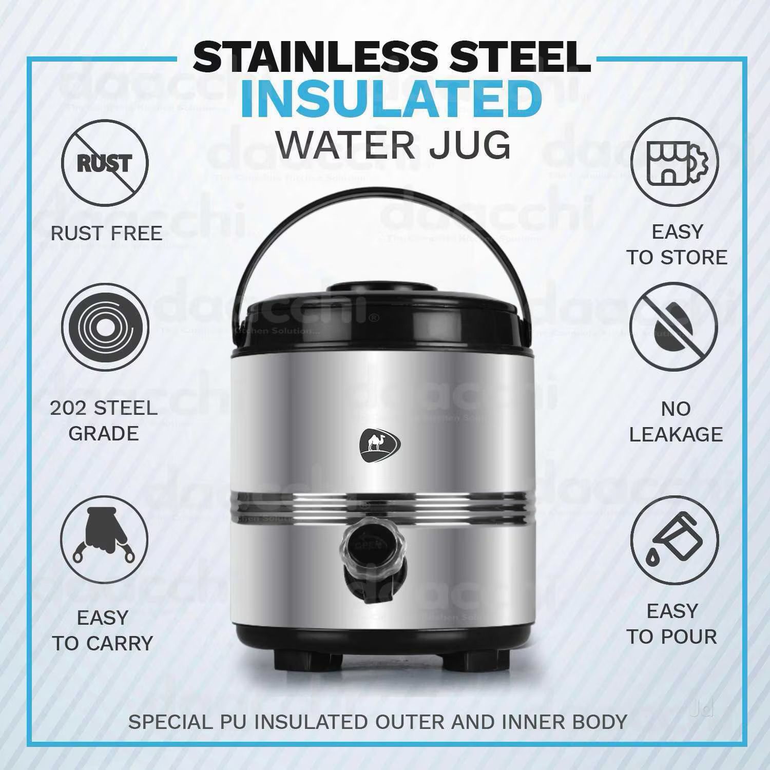 3 L Stainless Steel Table Top Manual Water Dispenser-image-20