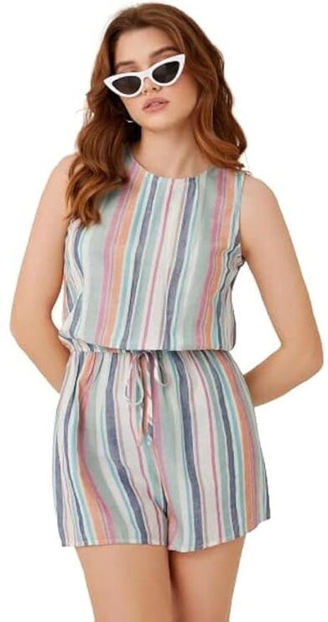 Striped Women Jumpsuit
