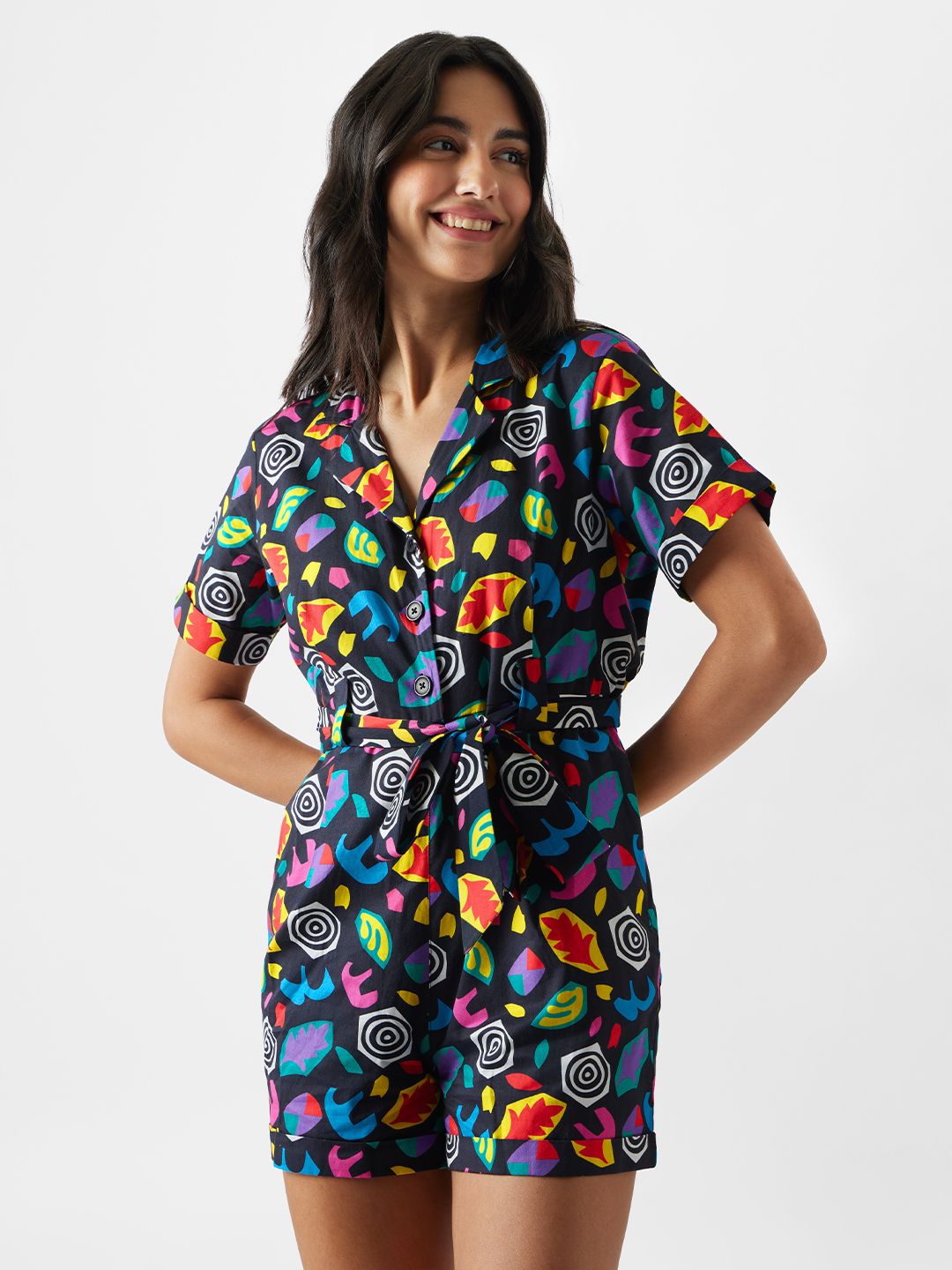 the souled store Abstract, Graphic Print, Printed Women Jumpsuit-picture-38