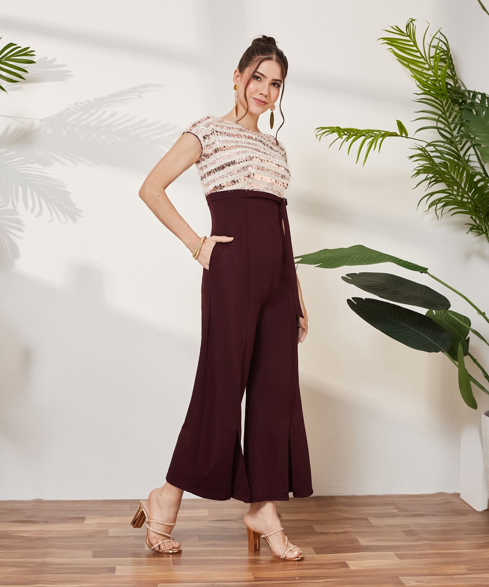 miss chase Embellished Women Jumpsuit-picture-14