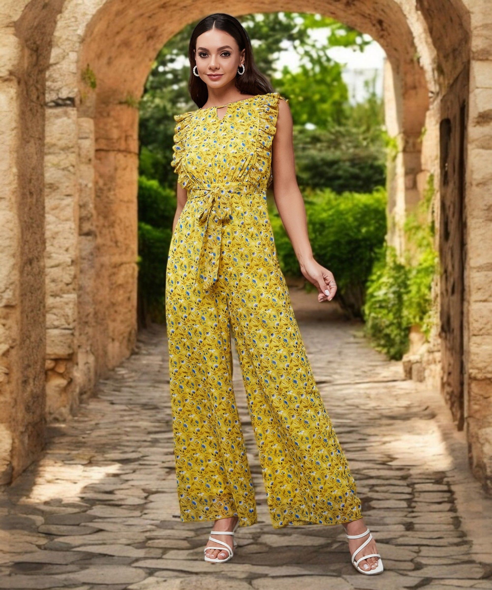miss chase Floral Print Women Jumpsuit-picture-22