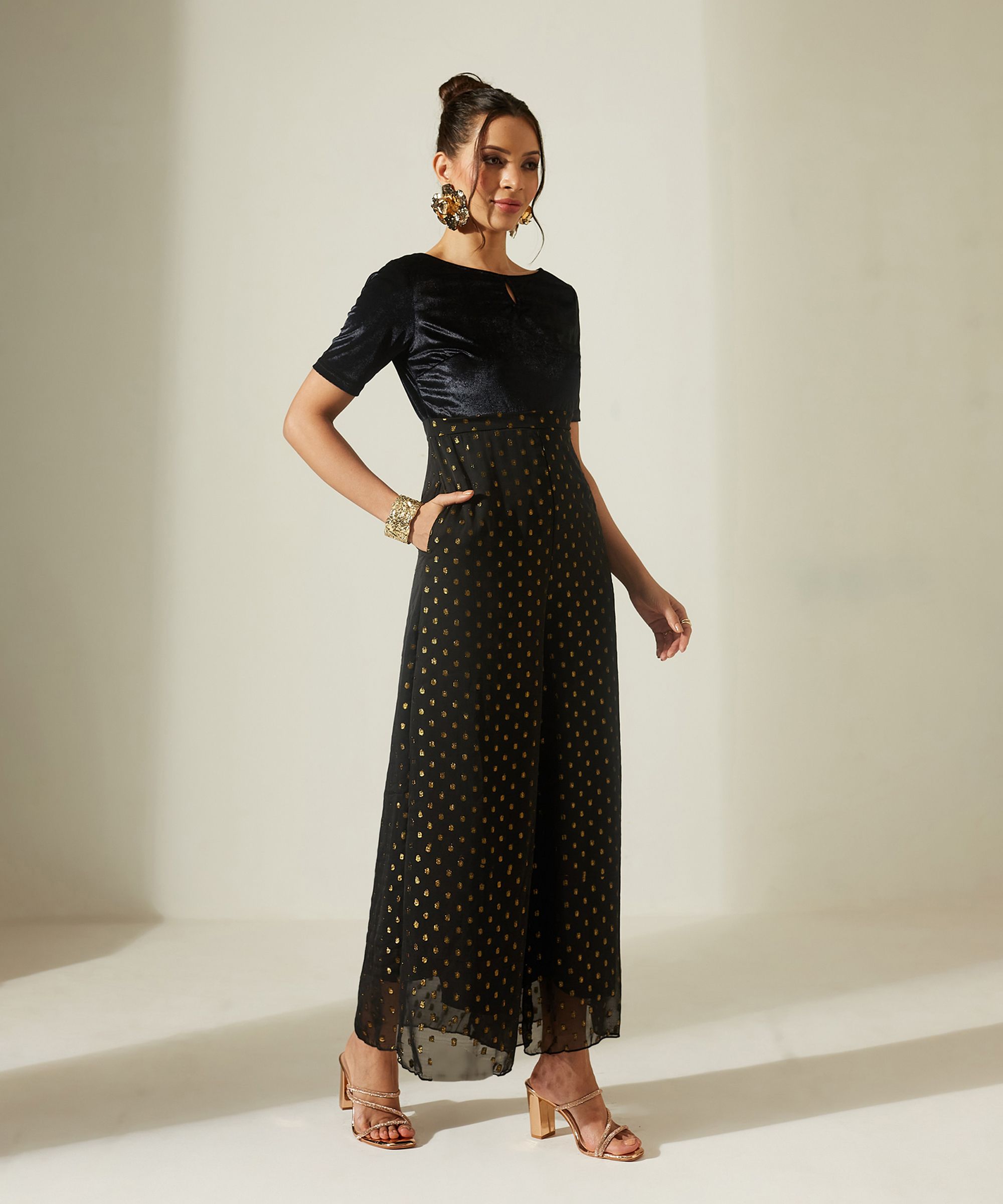 miss chase Self Design Women Jumpsuit-picture-10