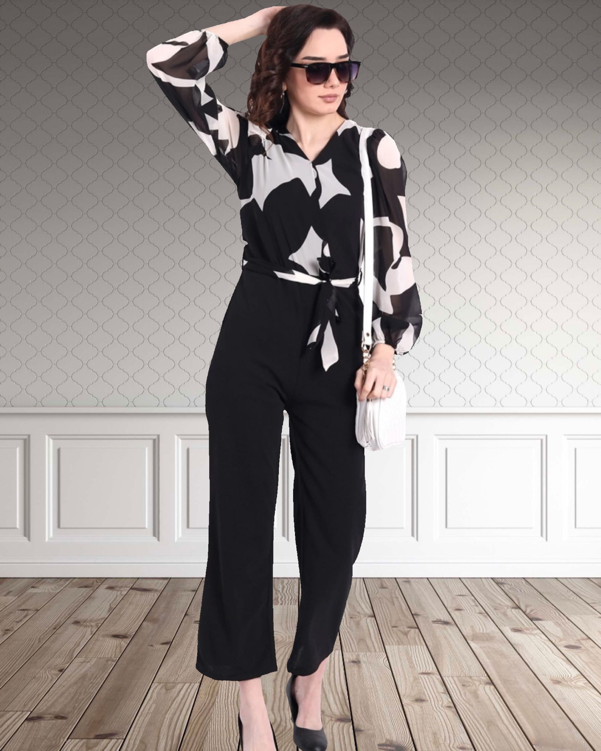 Abstract Women Jumpsuit-image-18
