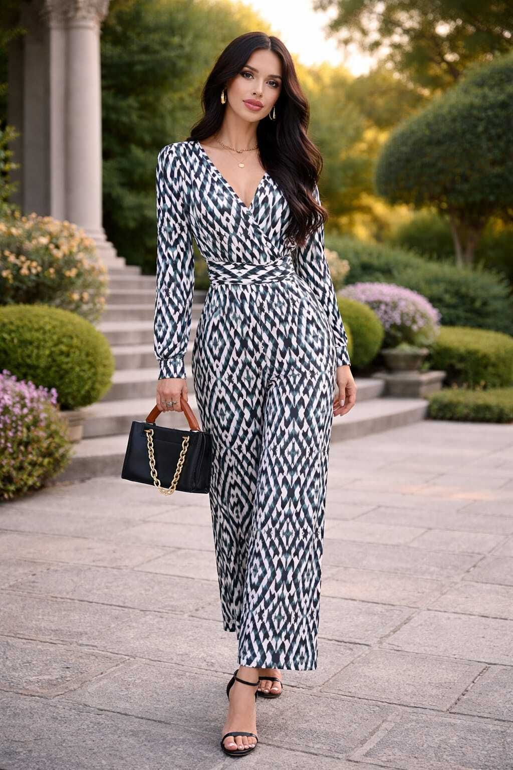 Abstract Women Jumpsuit-image-11