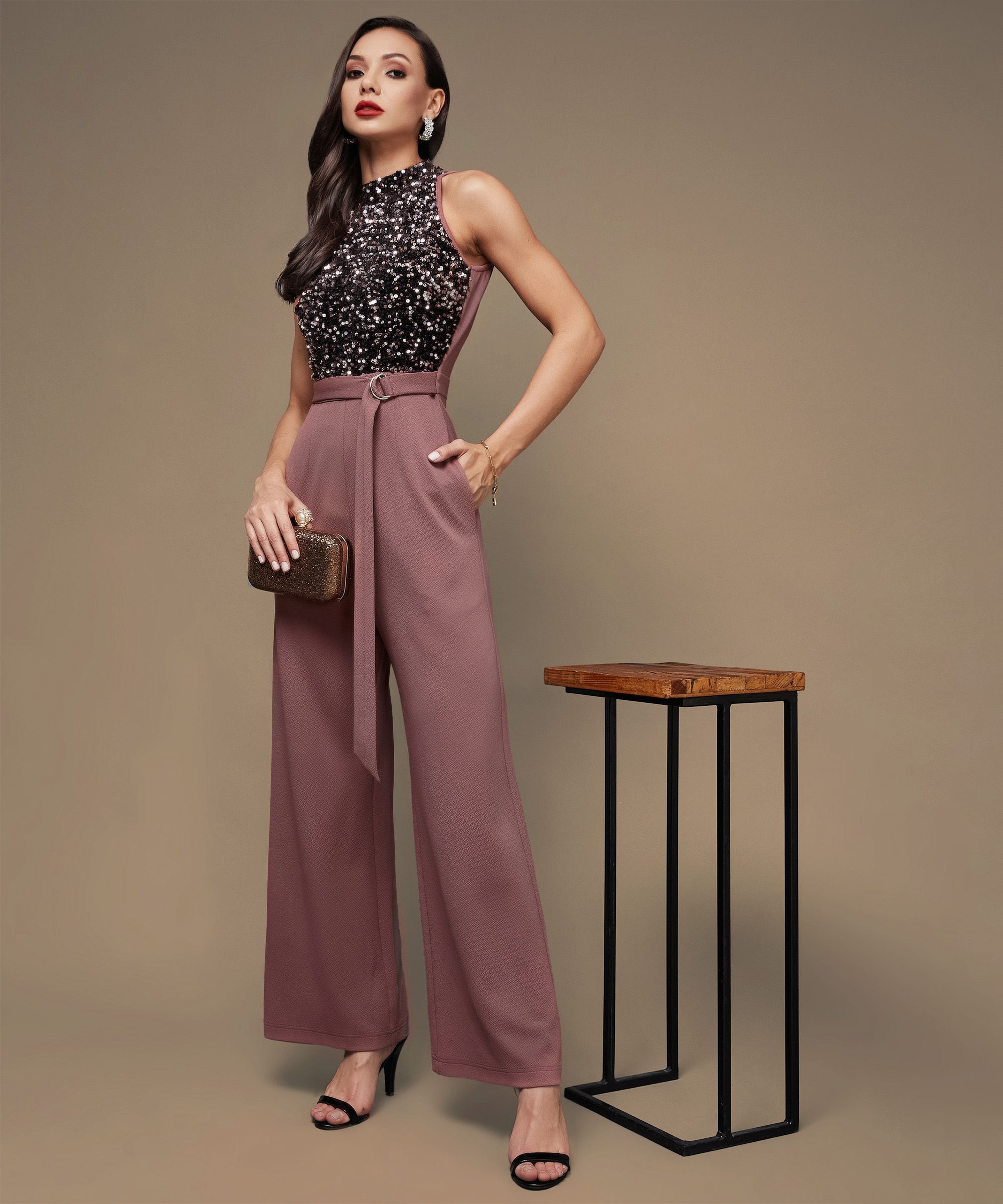 miss chase Embellished Women Jumpsuit-picture-21