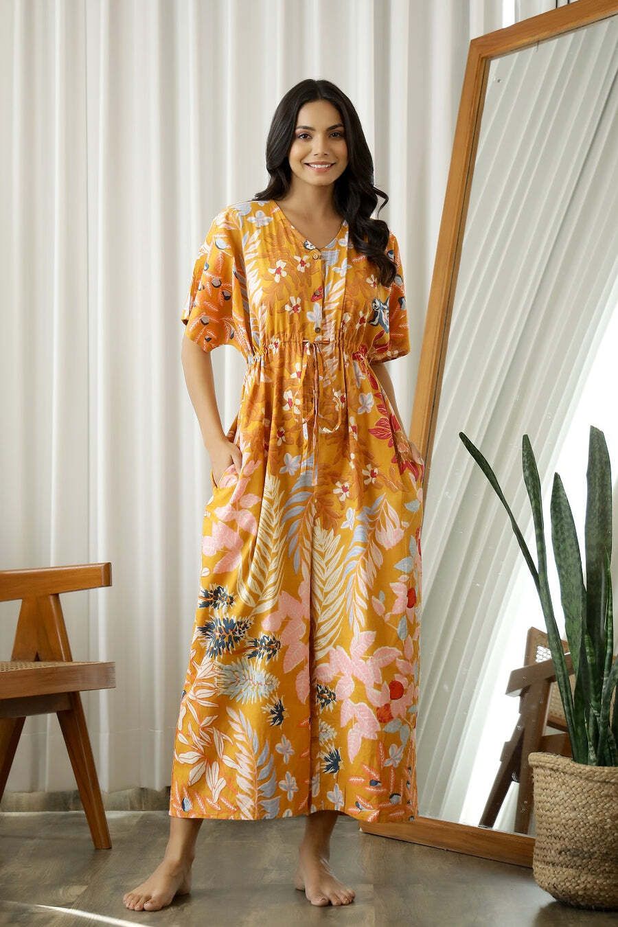 sanskrutihomes Floral Print Women Jumpsuit-picture-12