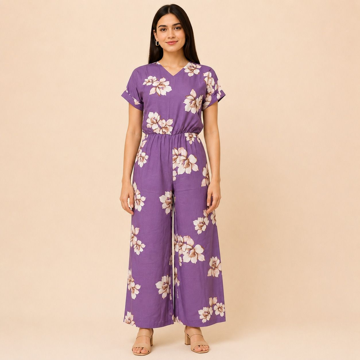 voniva fashion Floral Print Women Jumpsuit-picture-43