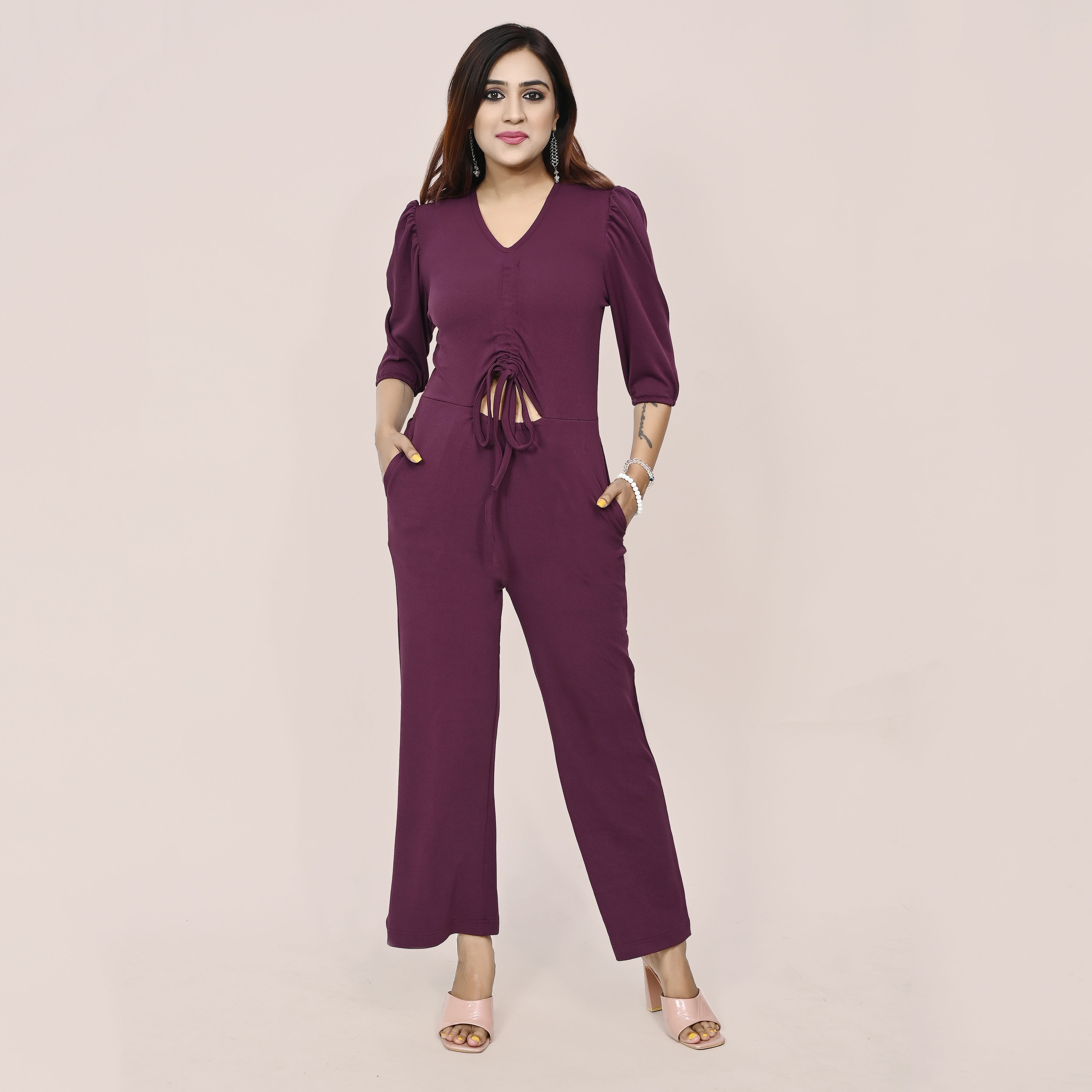 zenday casual Solid Women Jumpsuit-picture-21