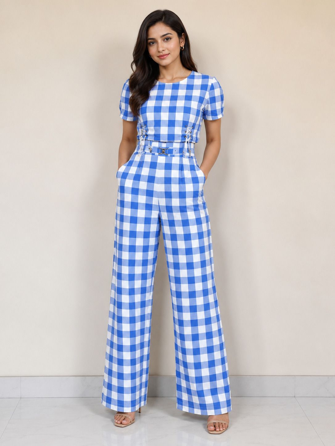 dcollection Checkered Women Jumpsuit-picture-42