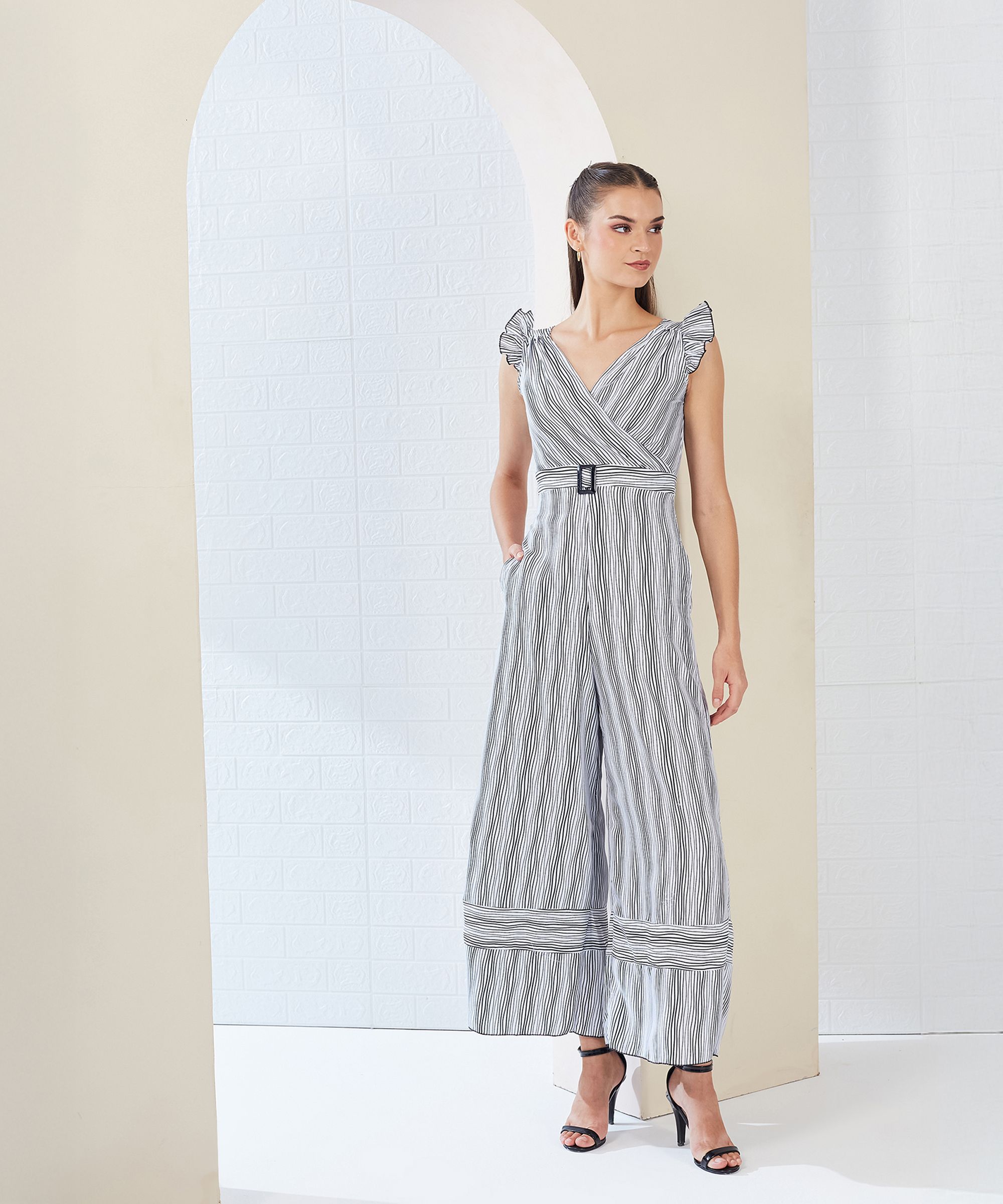 miss chase Striped Women Jumpsuit-picture-26