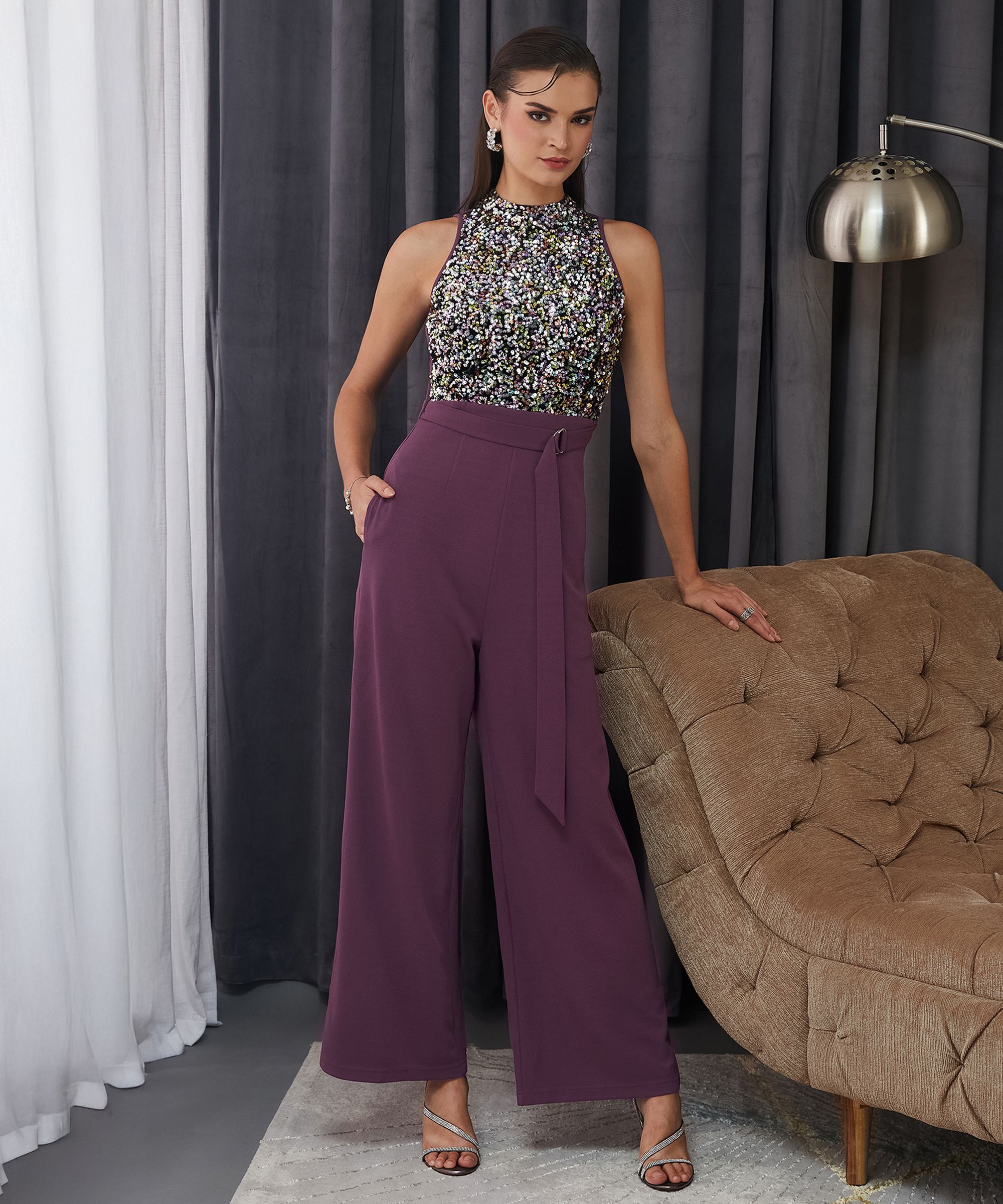 miss chase Embellished Women Jumpsuit-picture-24