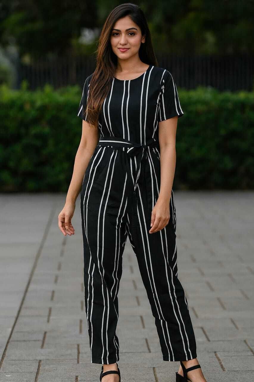 Striped Women Jumpsuit