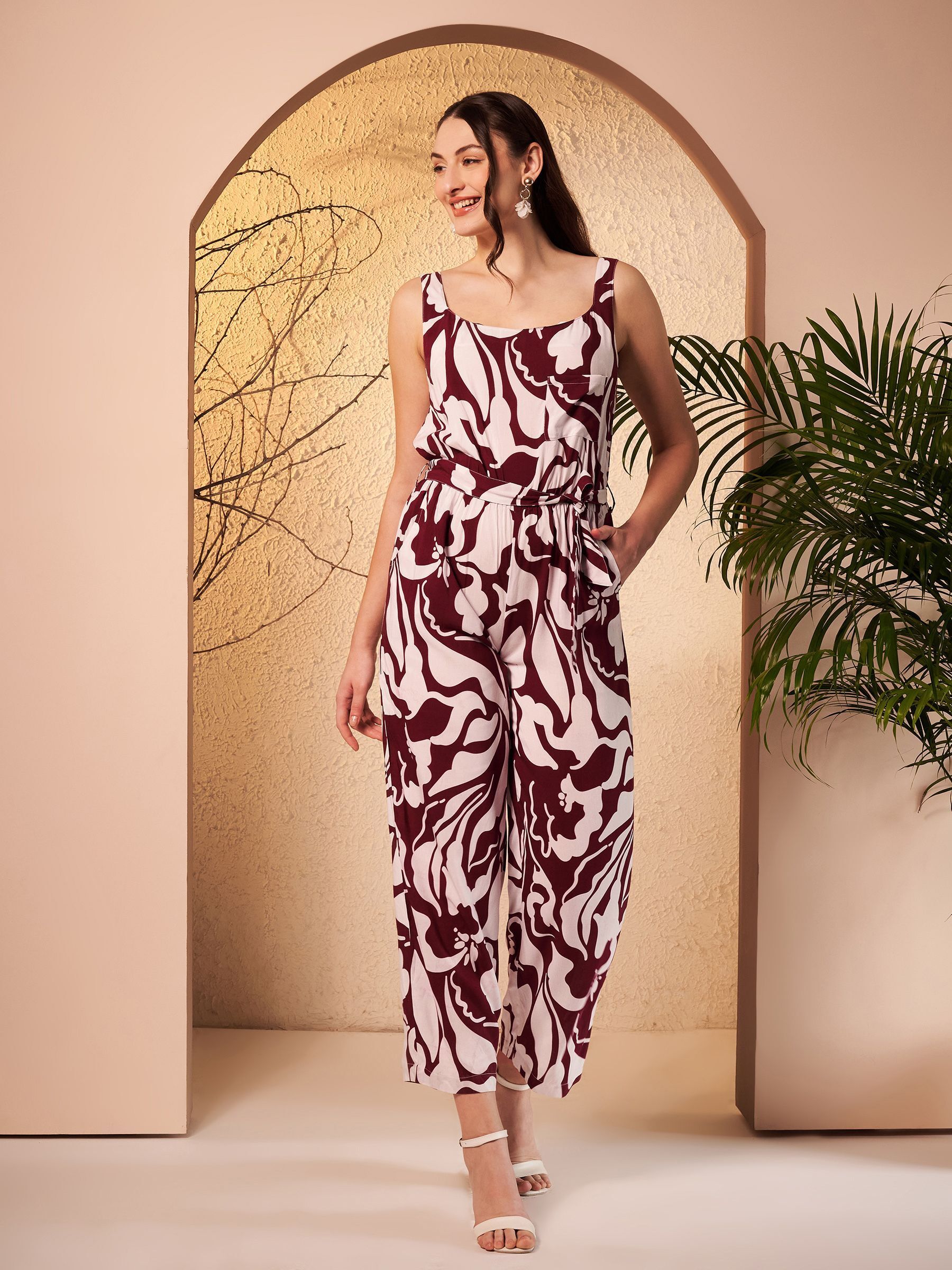 Floral Print Women Jumpsuit