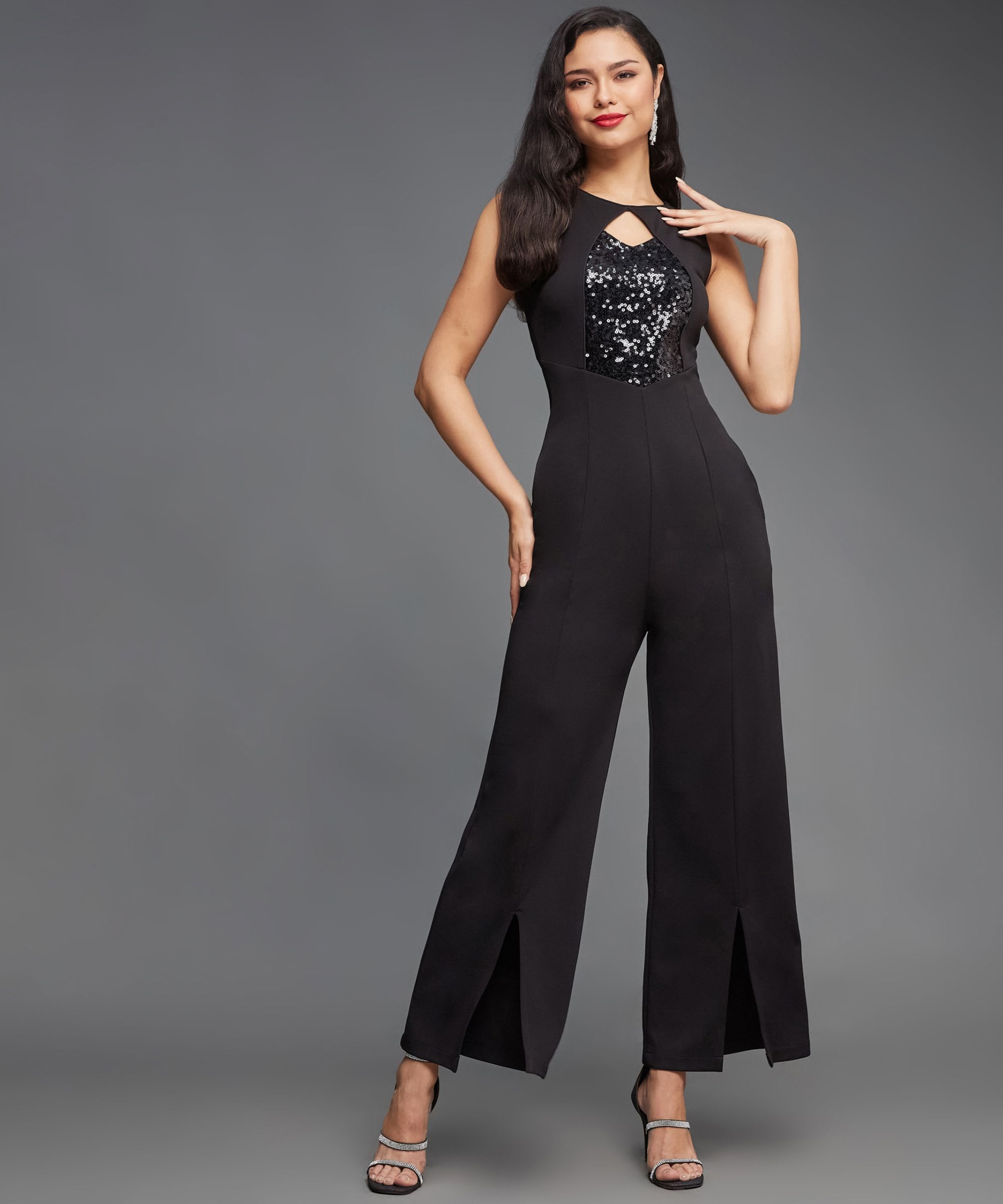 miss chase Embellished Women Jumpsuit-picture-11