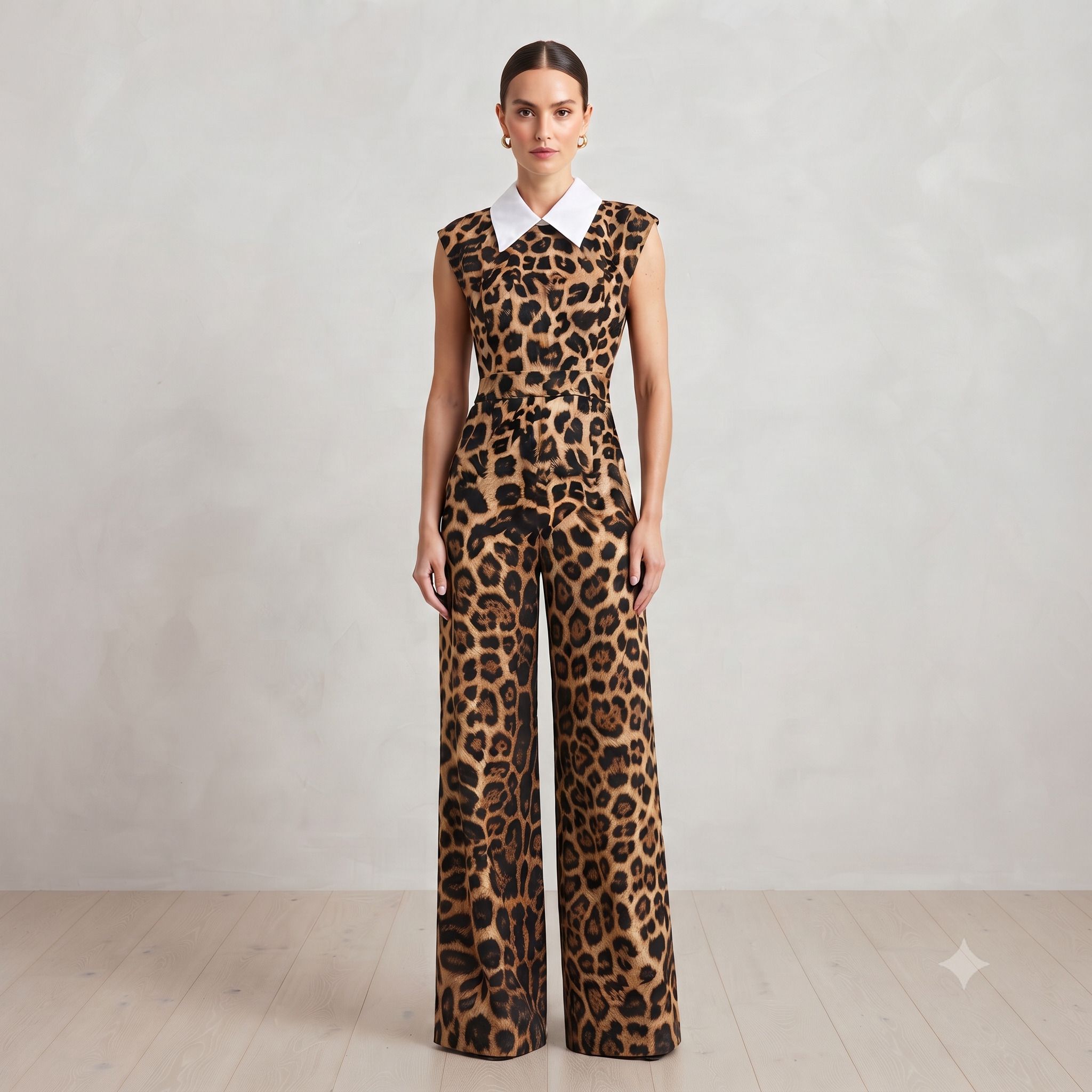 Animal Print Women Jumpsuit-image-2