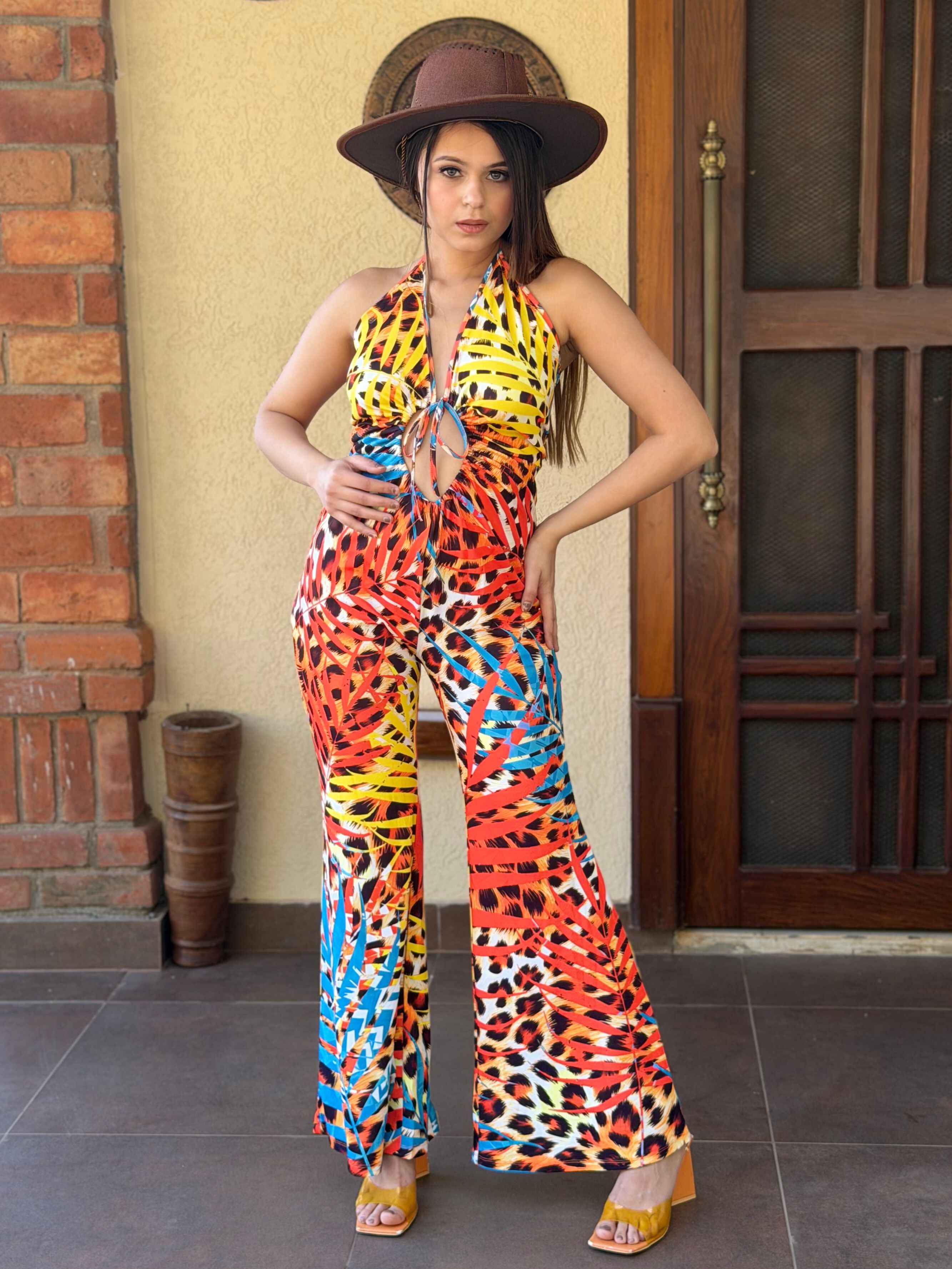 tandul Animal Print Women Jumpsuit-picture-5