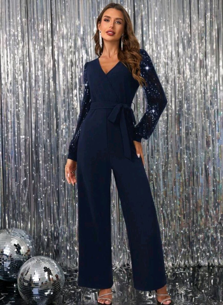 cajuni Embellished, Solid Women Jumpsuit-picture-18
