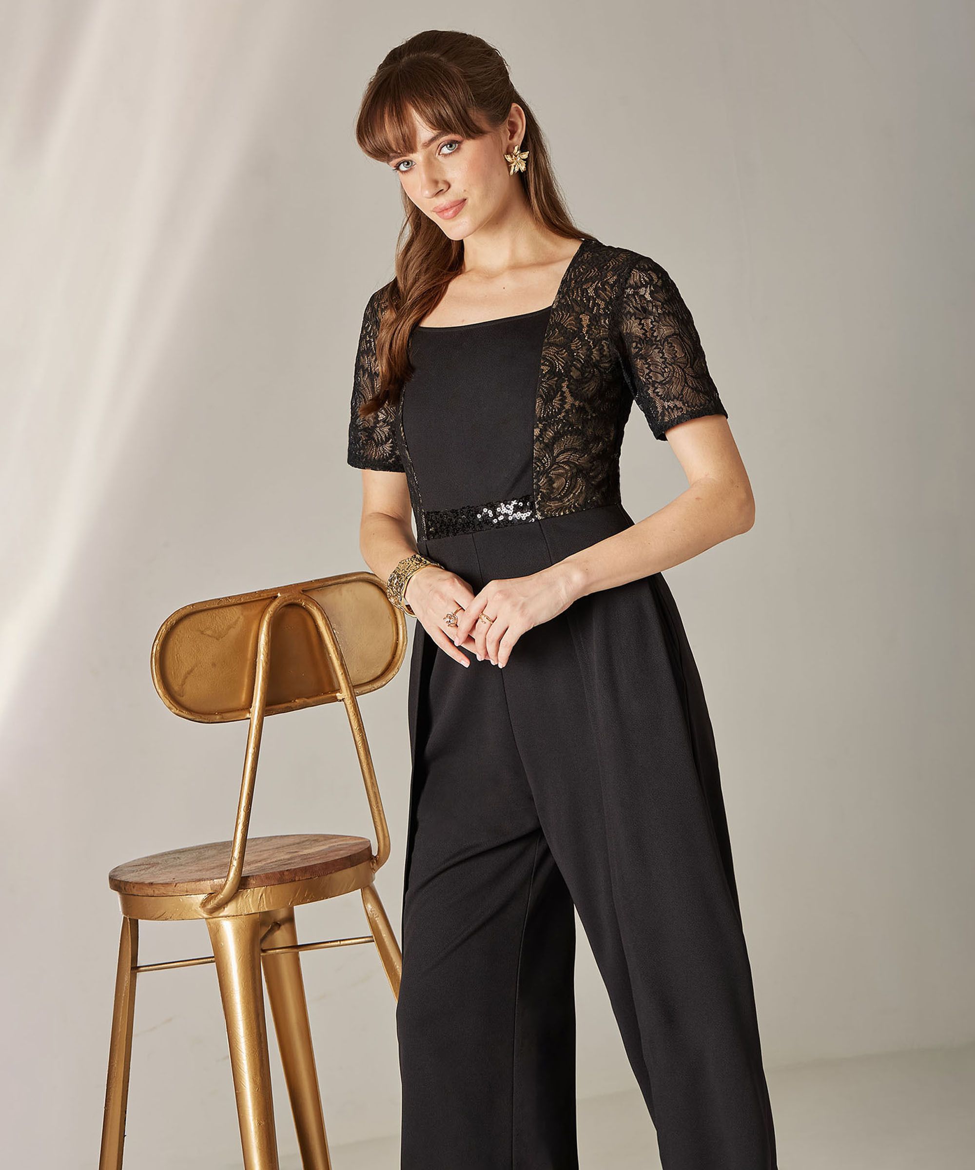 miss chase Self Design Women Jumpsuit-picture-10