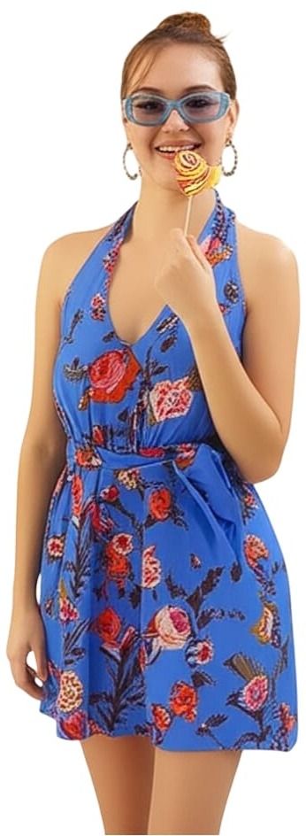 bedazzle Floral Print Women Jumpsuit-picture-34