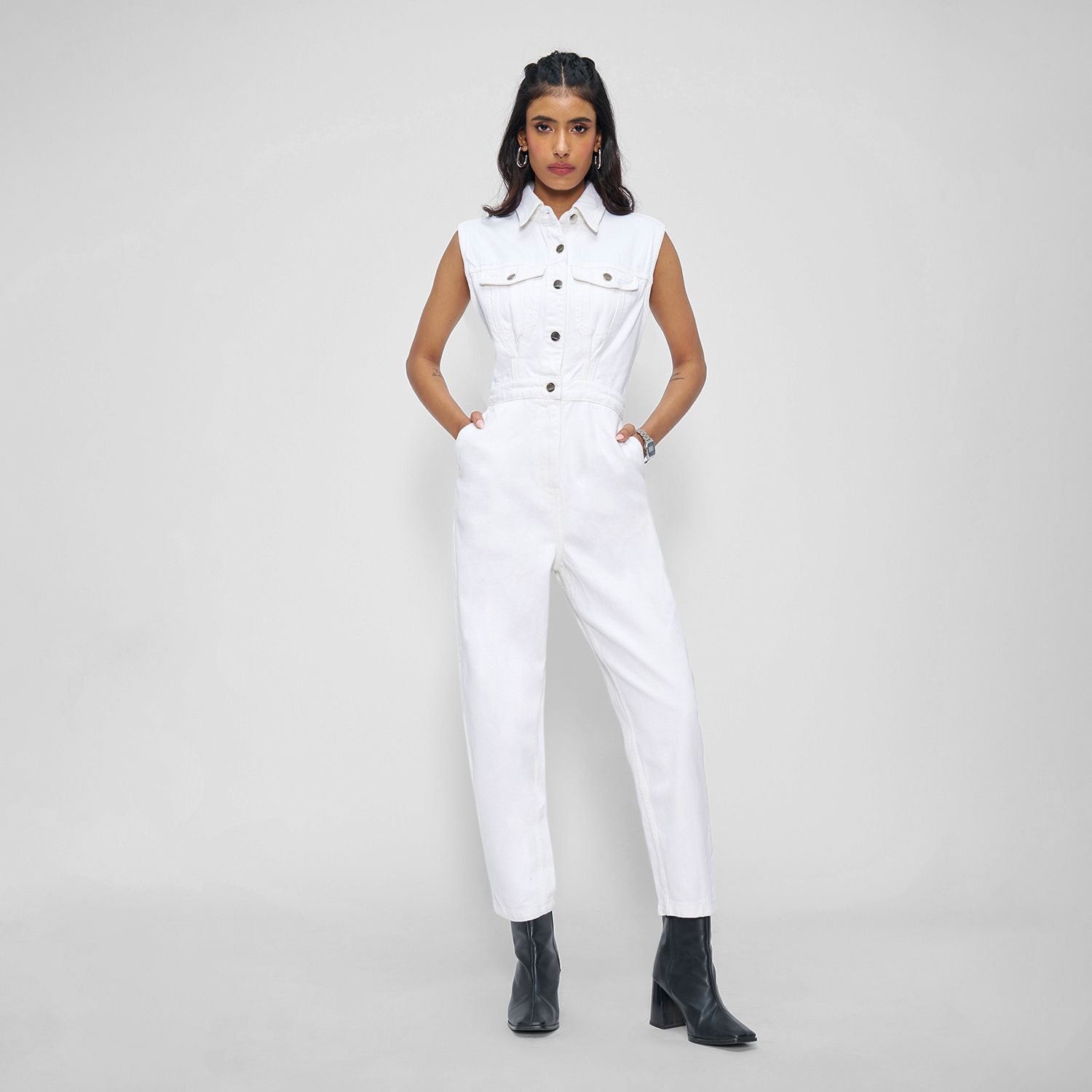 sf jeans by pantaloons Solid Women Jumpsuit-picture-40