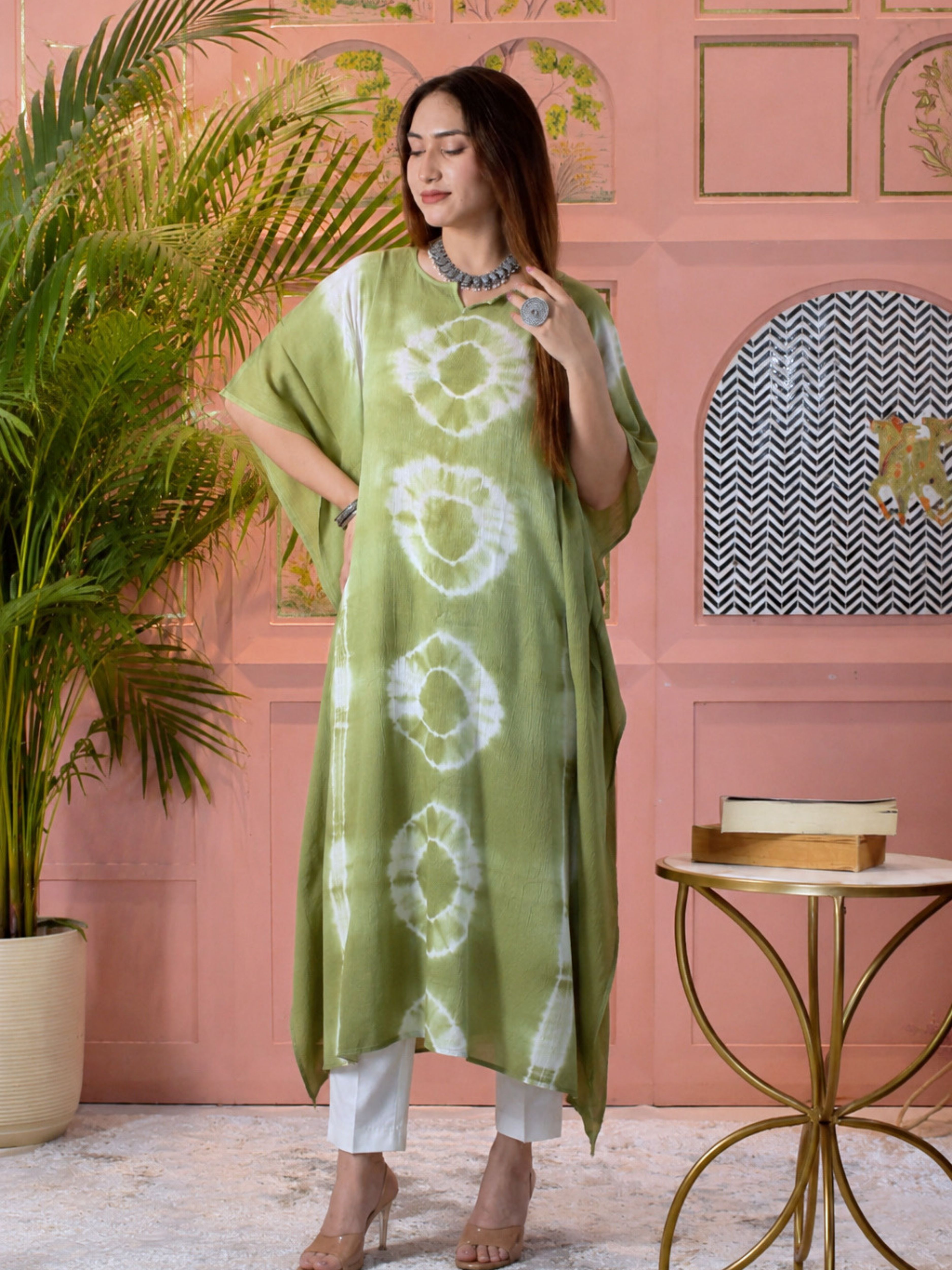 maaesa Printed Rayon Women Kaftan-picture-9