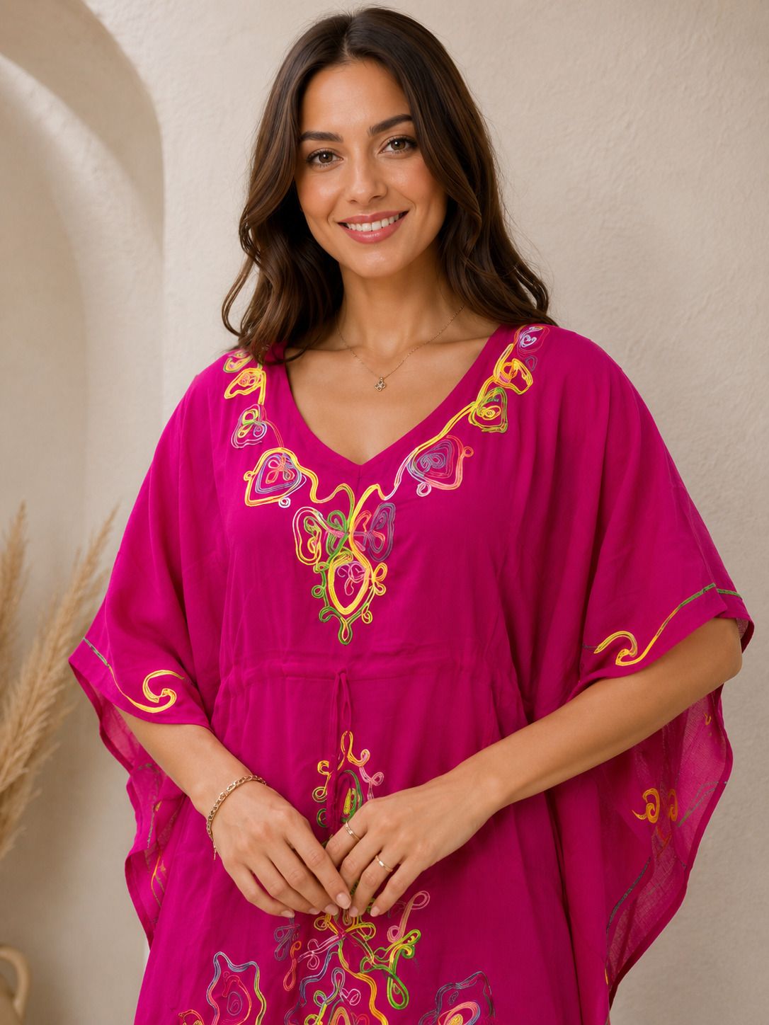 rangani Embroidered Rayon Women Kaftan-picture-6