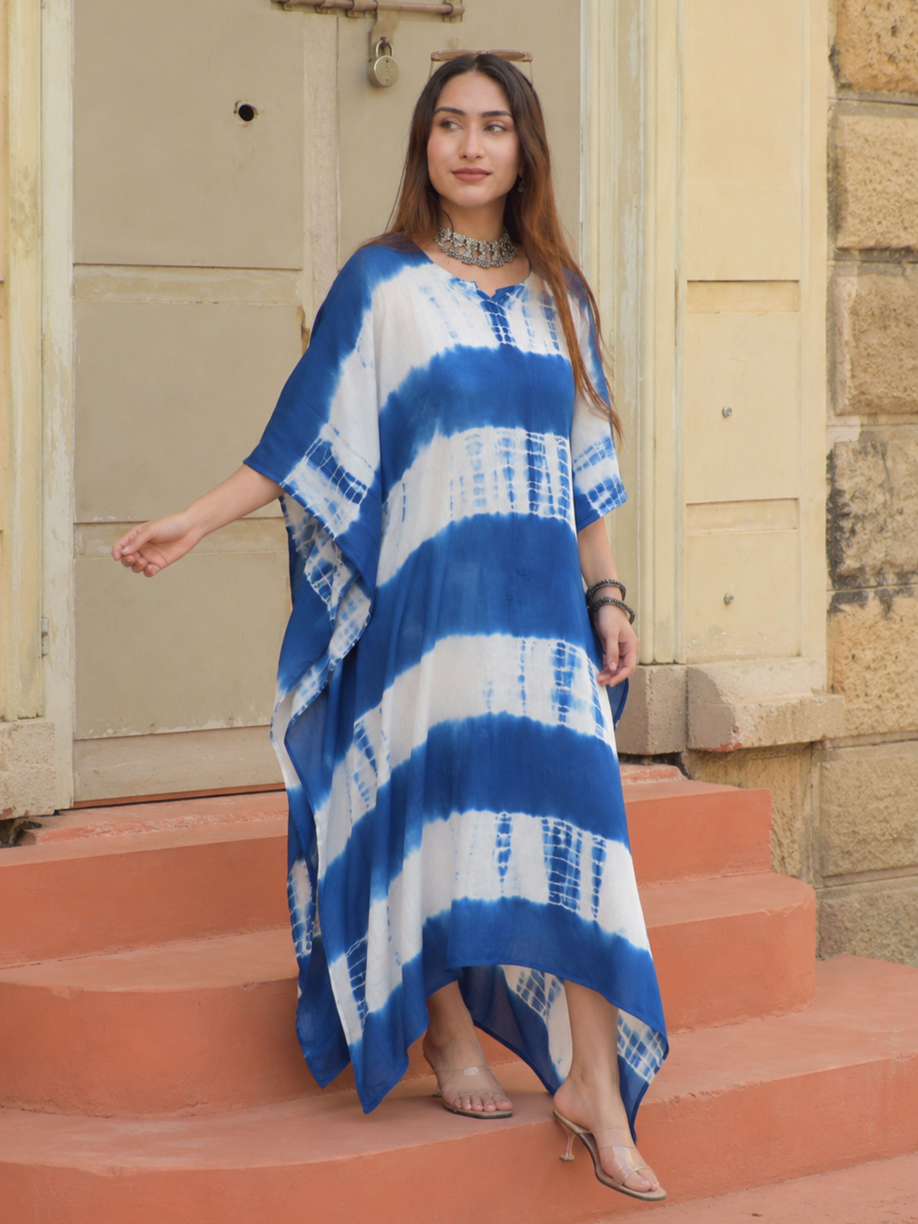 maaesa Printed Rayon Women Kaftan-picture-8