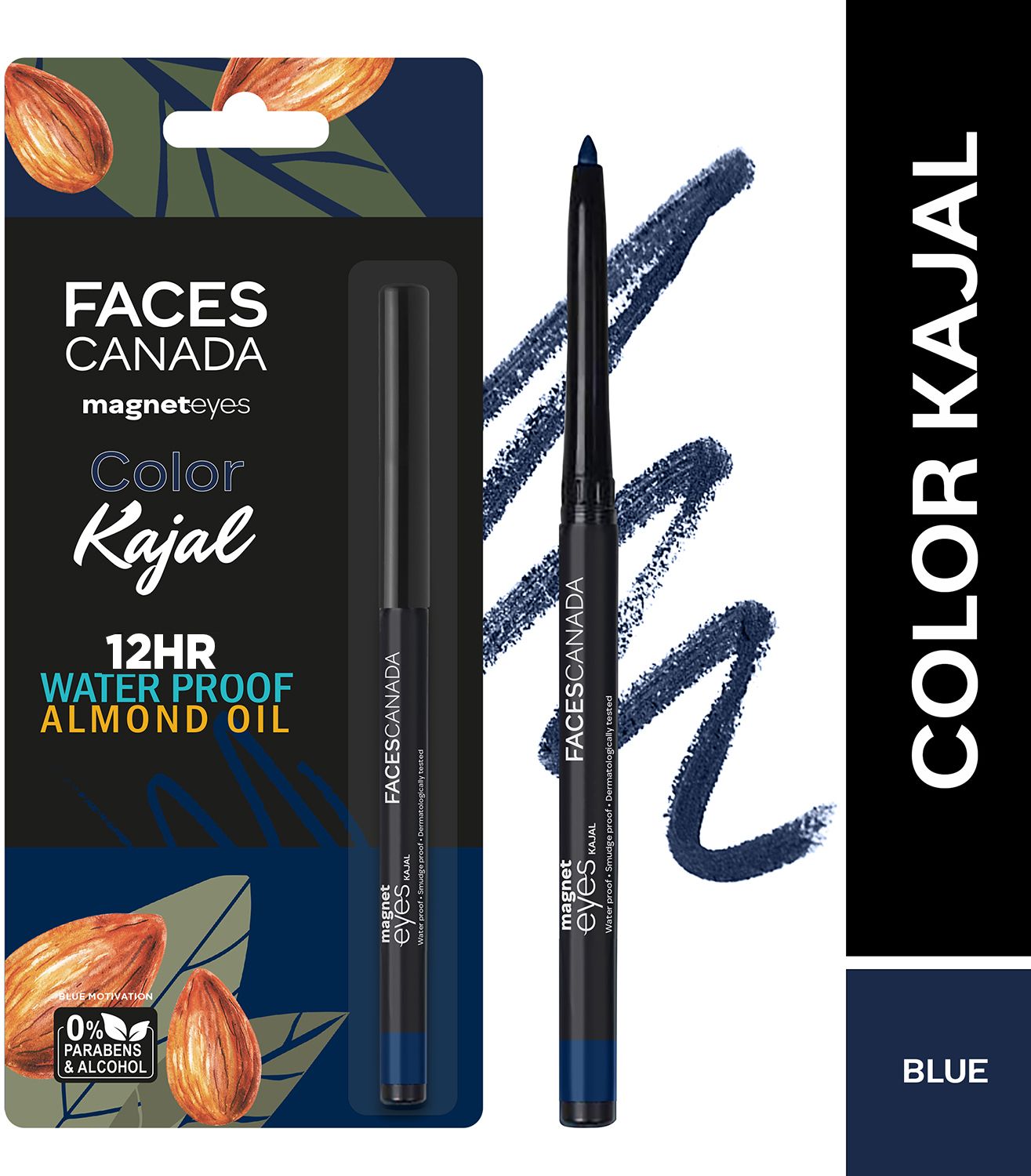 Magneteyes Color Kajal | Water Proof 12HR Longstay With Almond Oil-image-10
