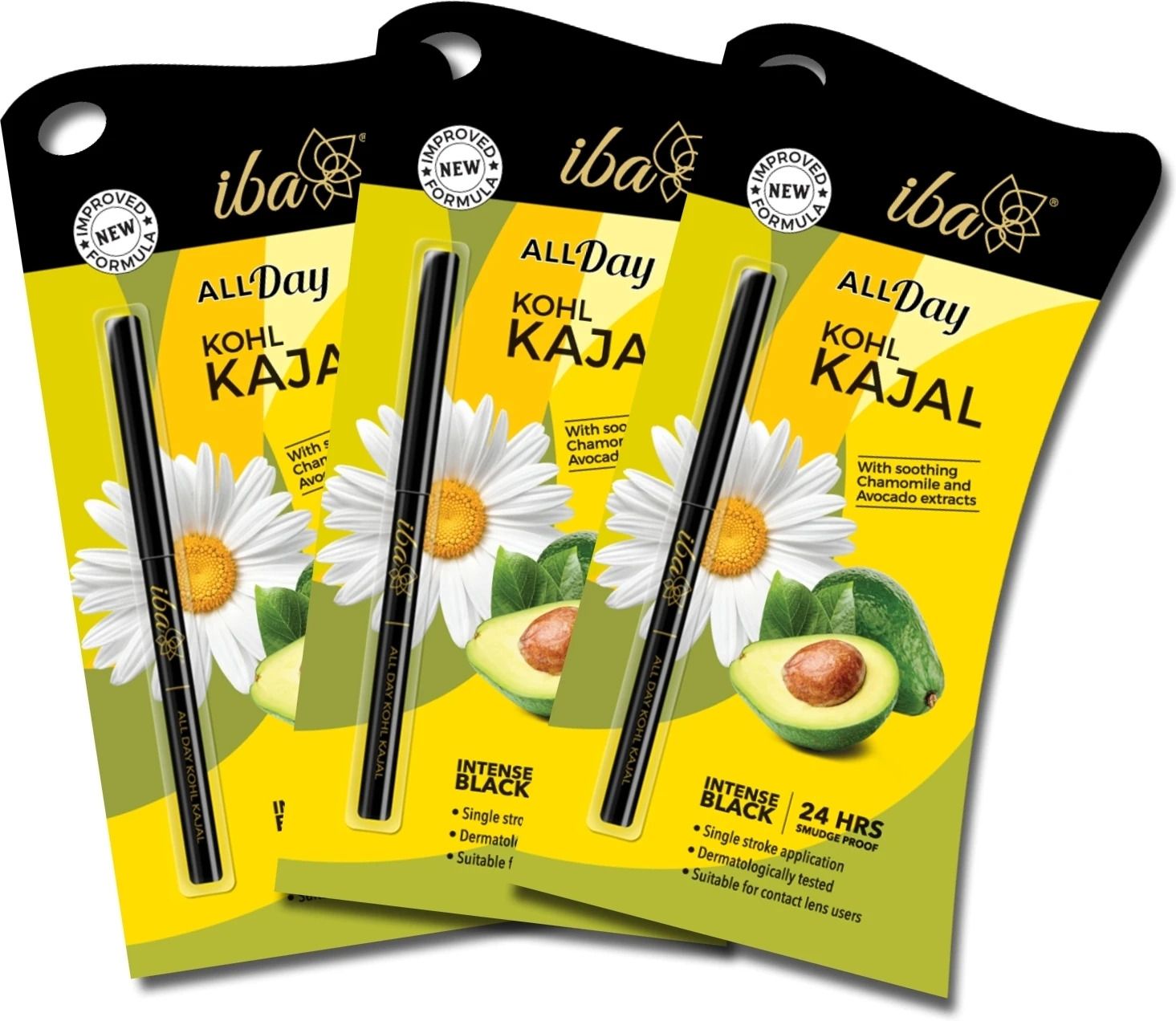 iba All Day Kohl Kajal 24 Hr Long Stay, Smudge Proof & Waterproof 0.3g (Pack of 3)-picture-28
