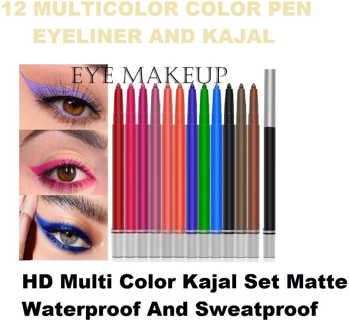 Eye makeup Creamy Colorful Eyeliner Pencils Set Long Lasting-image-16