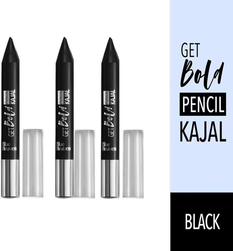 Get Bold Pencil Kajal (Black) Pack of 3