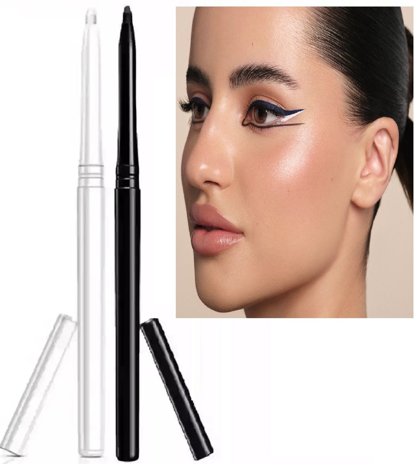 Black & White Eyeliner Pencil Smooth Glide One-Stroke Application | Lightweight-image-26