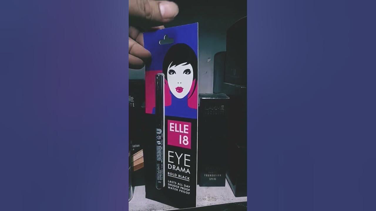 elle 18 LONG LASTING; WATER PROOF ; SMOKE BLACK; 35GRAM PACK OF 1KAJAL.-picture-12