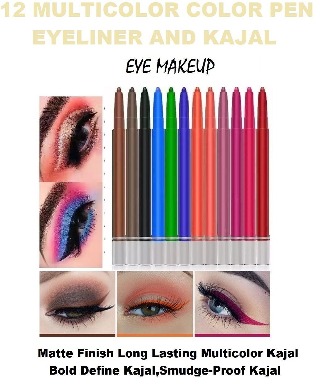 New Soft Multicolor Eye Liner Pencils, Hyper Pigmented eye Makeup-image-20