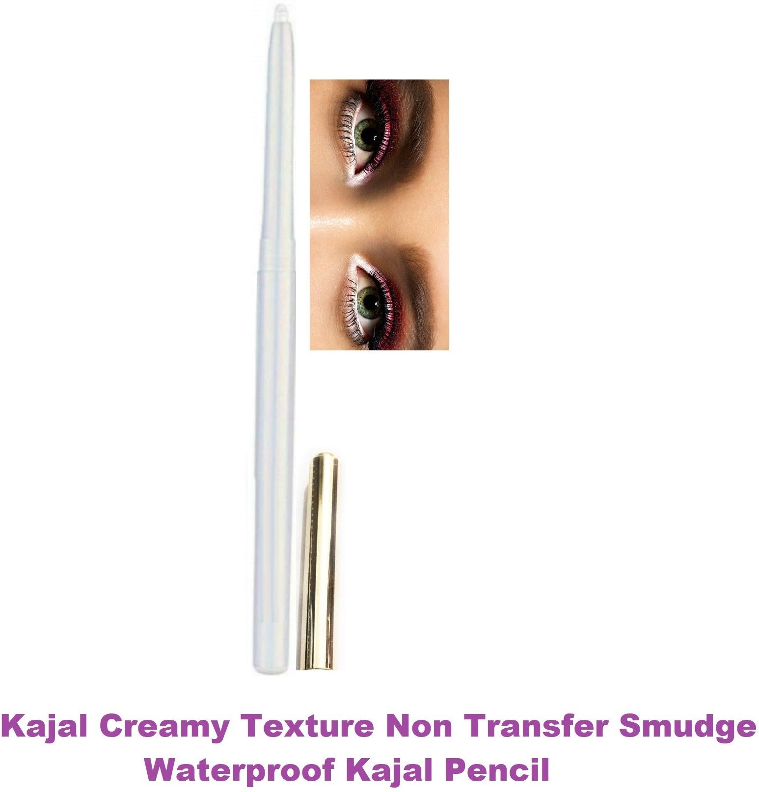 Eye Makeup Long Lasting Smudge Proof Kohl Kajal Snow White-image-33
