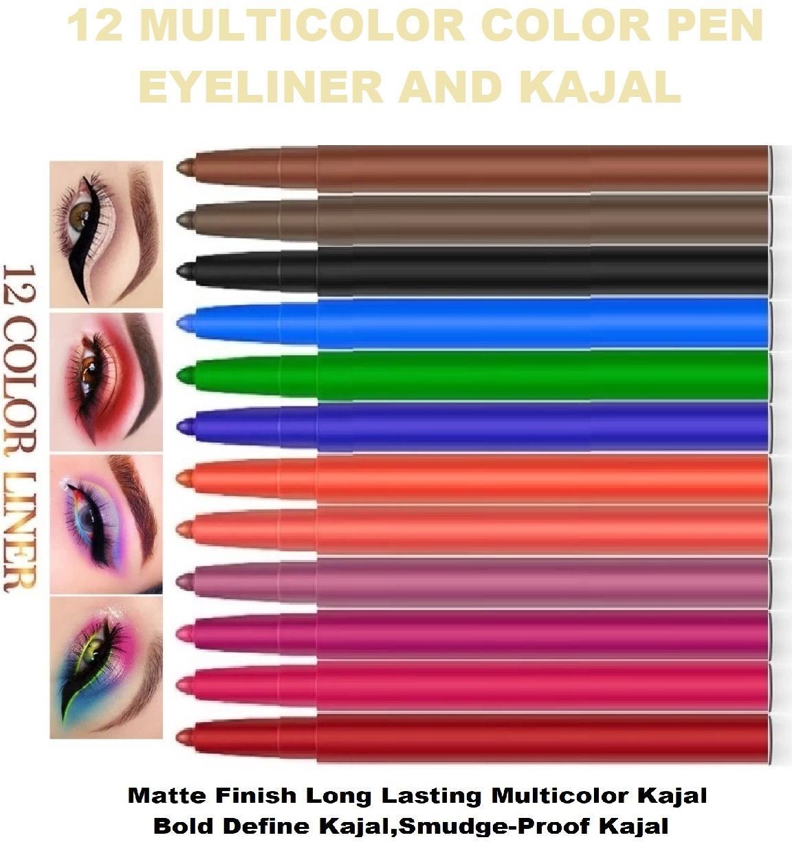 PERFECT 12-EYE PENCIL PACK | MULTI-COLOR EYELINER-image-39