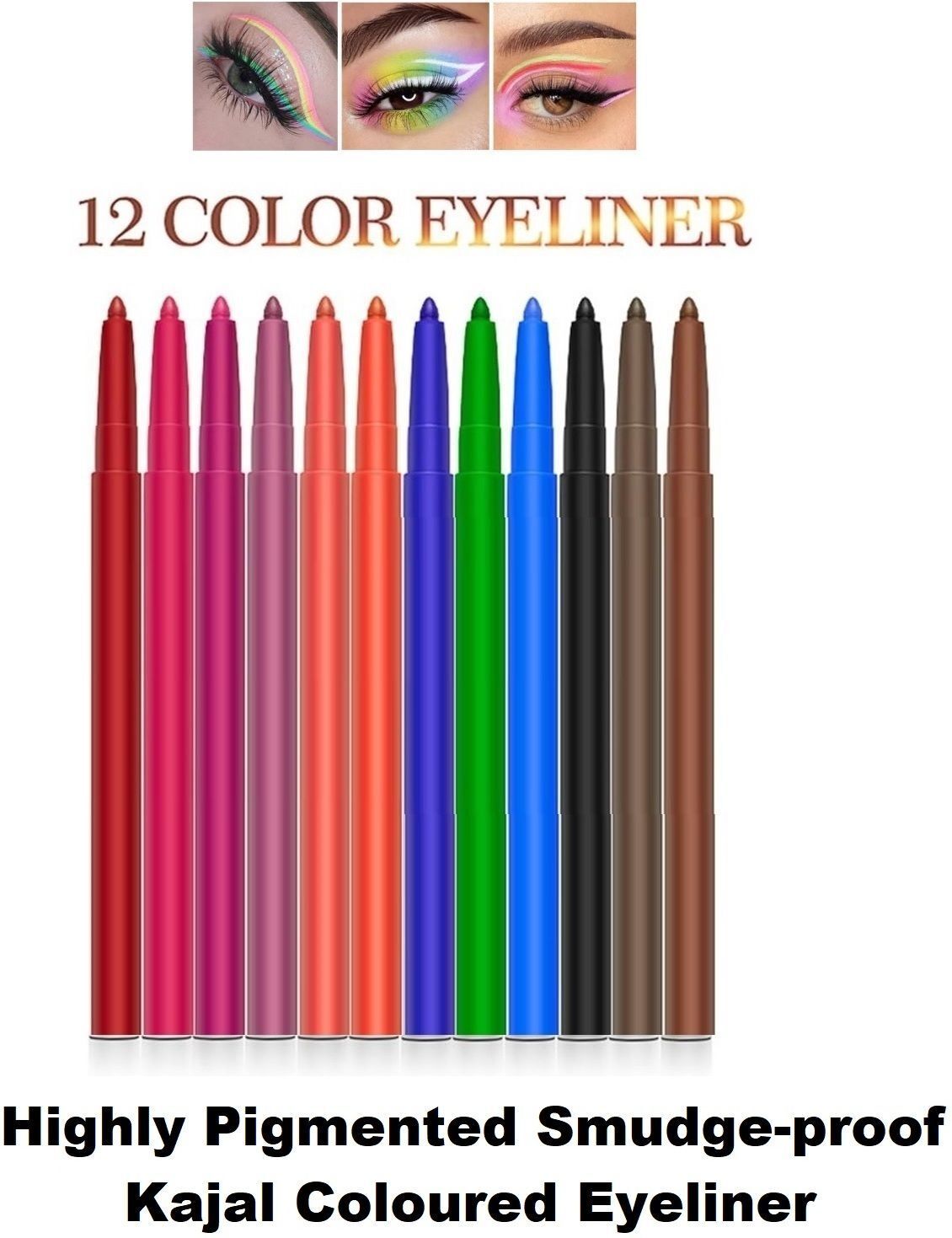 best multicolor Colorful Eyeliner Eyeshadow Kajal Pencil-image-8
