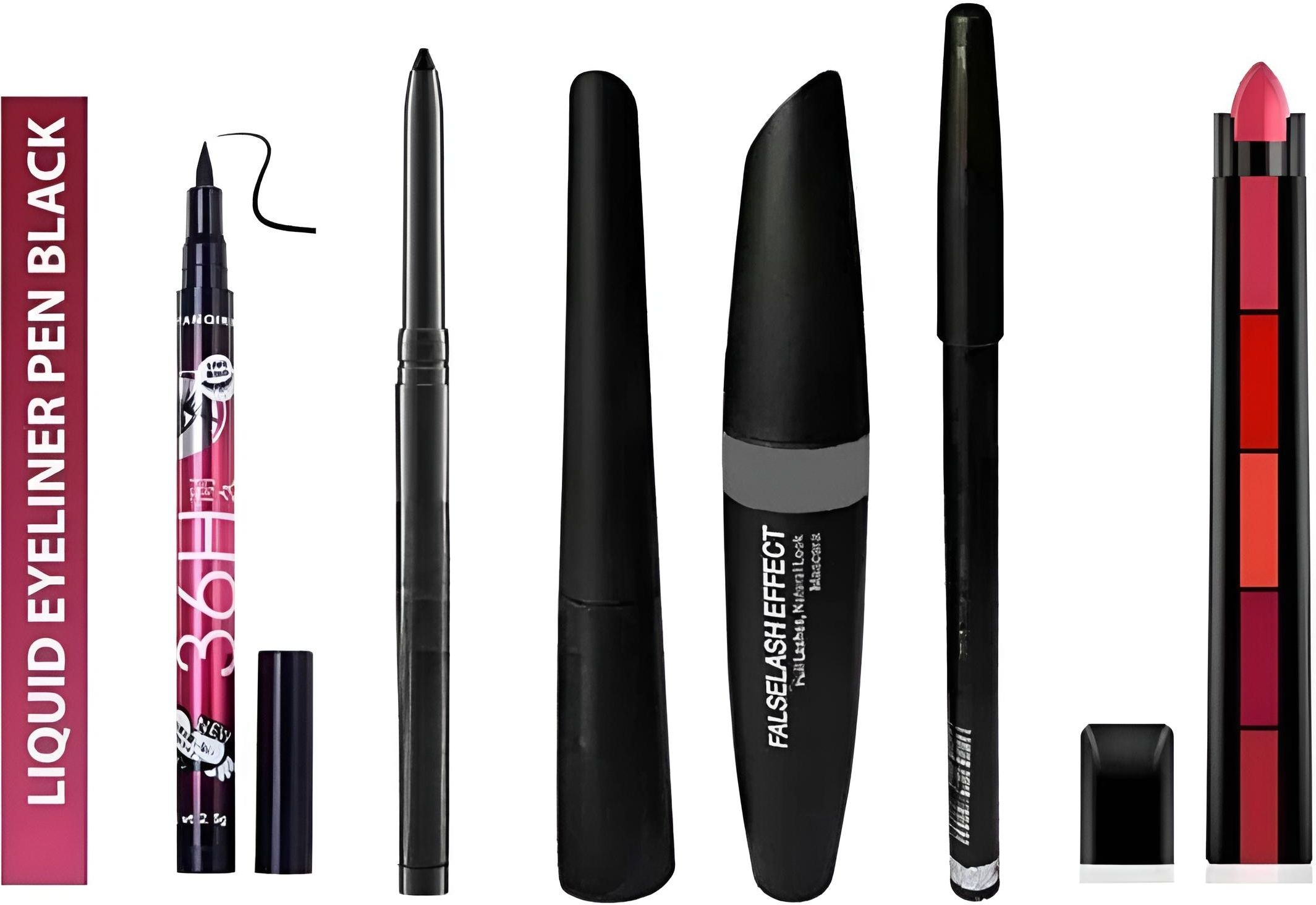 6-in-1 Waterproof Eye & Lip Makeup Combo Kit for Women