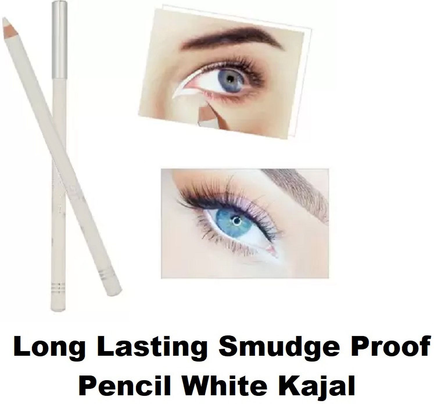 aylily HD Waterproof White Pencil Kajal Smudgeproof-picture-0