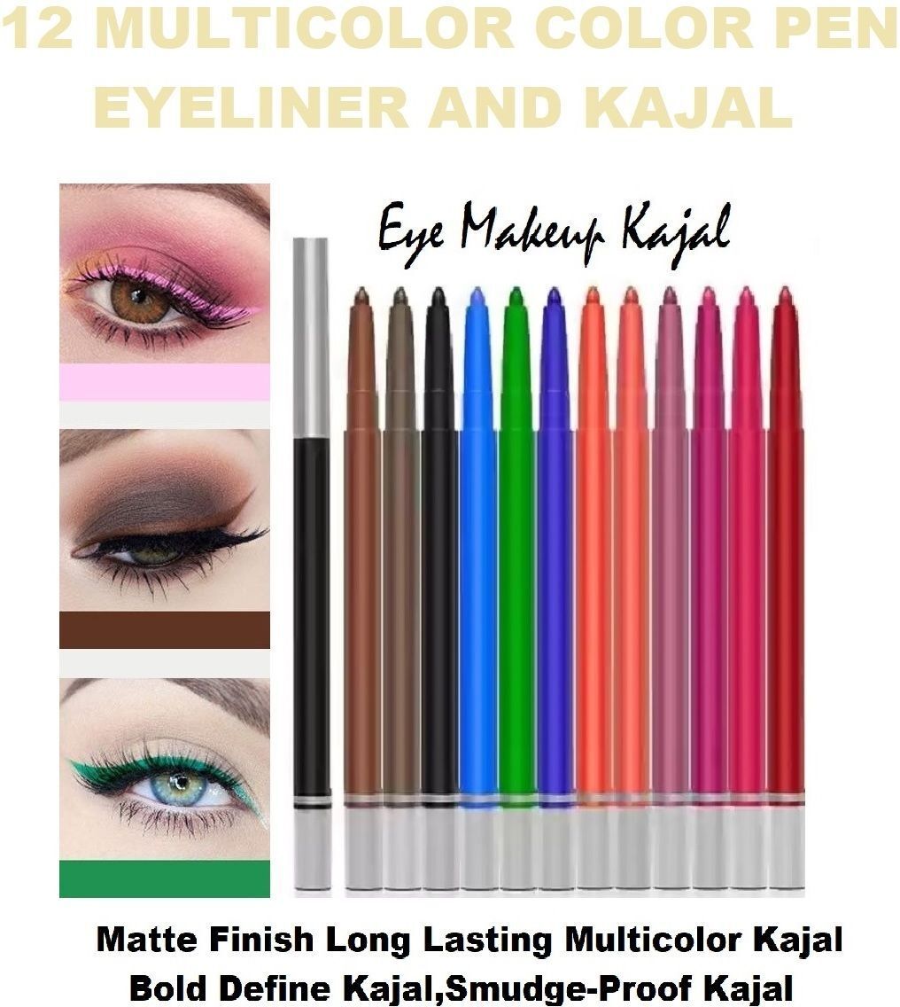 HD Soft Multicolor Eye Liner Pencils, Hyper Pigmented eye Makeup-image-18