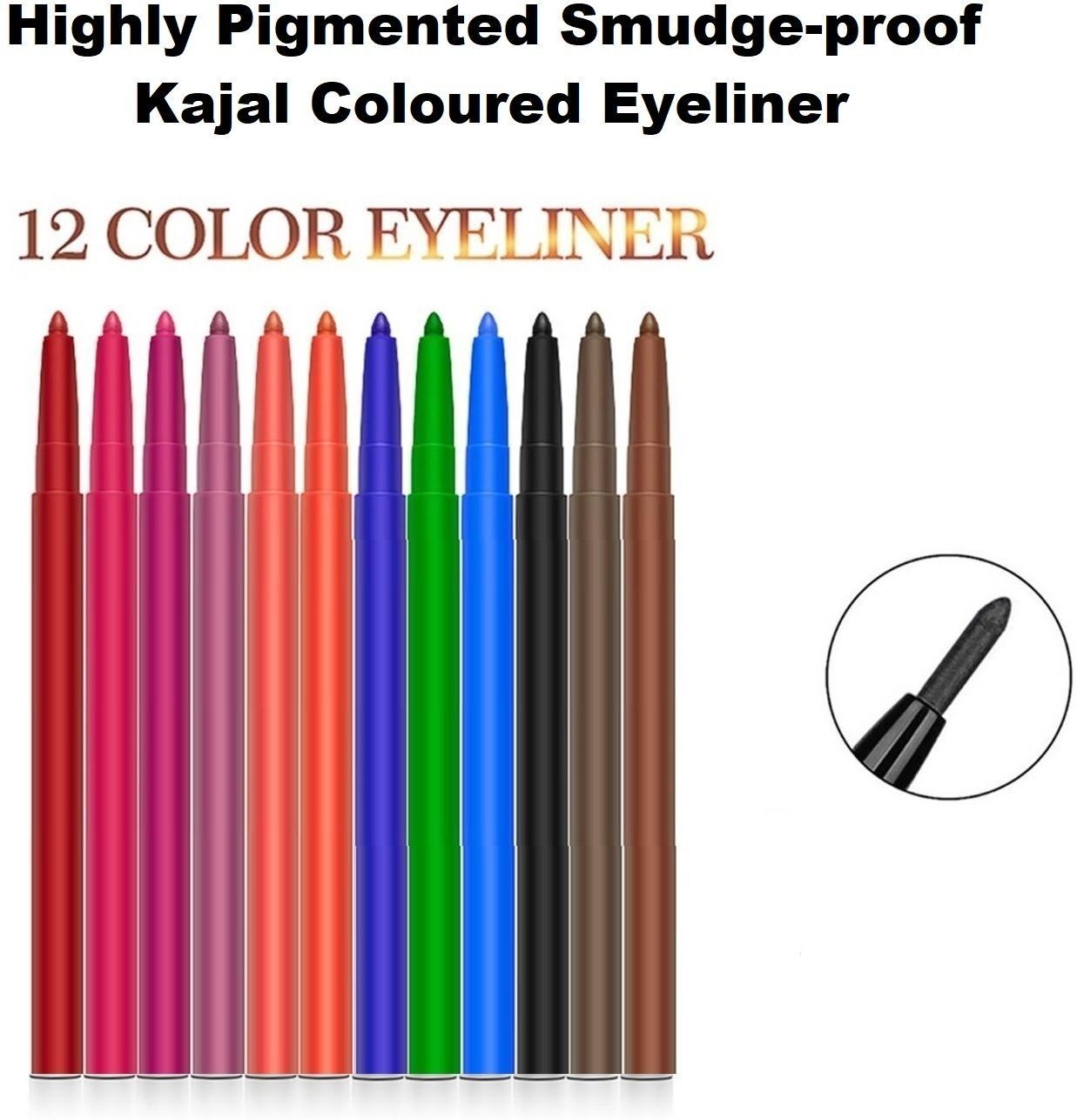 perfect multicolor Colorful Eyeliner Eyeshadow Kajal Pencil-image-19