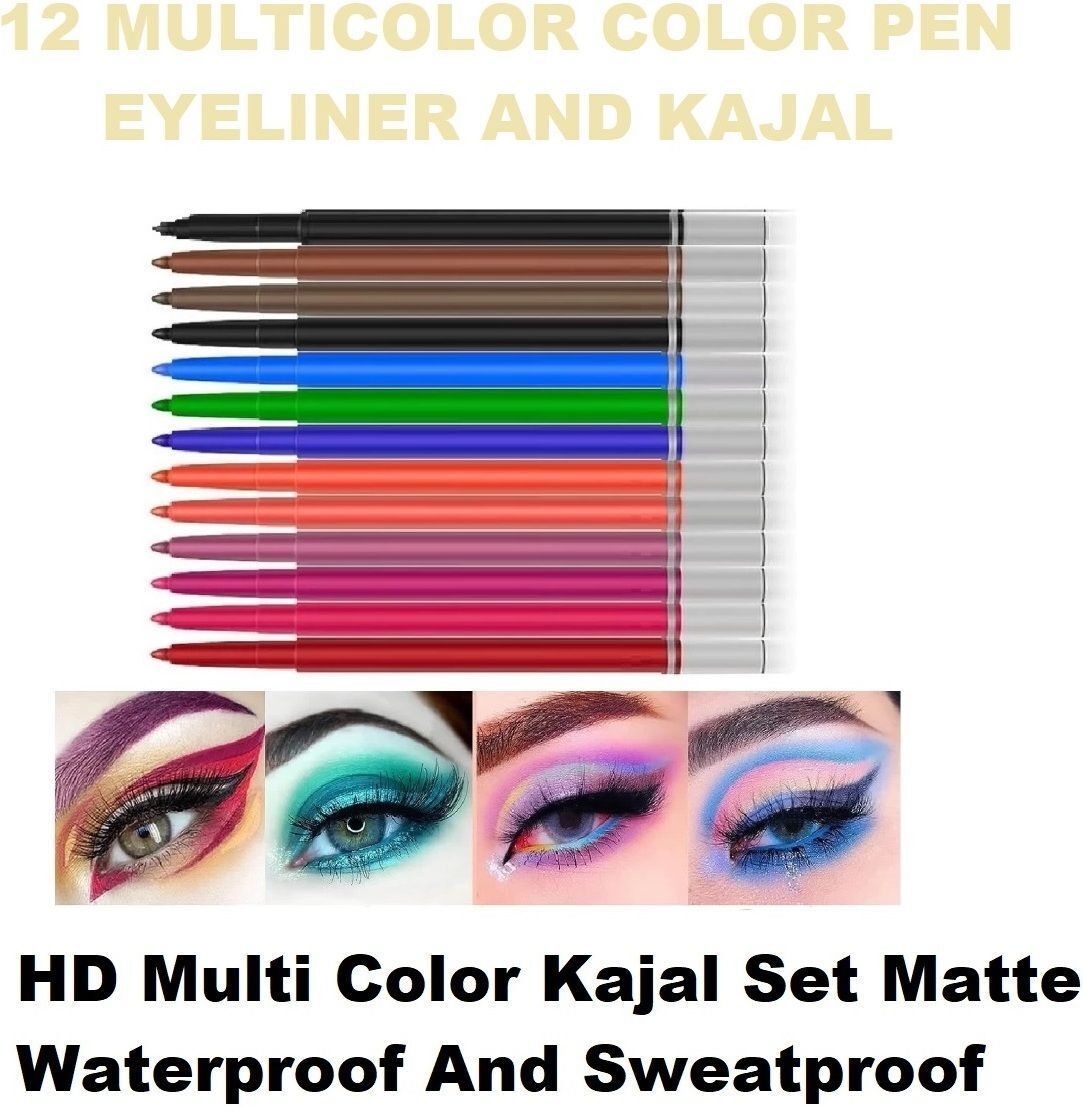Matte Creamy Colorful Eyeliner Pencils Set Long Lasting-image-35