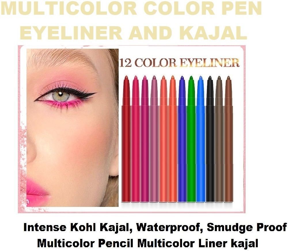 Eyeliner Kajal Double Intense Non Transfer creamy Pencil Kajal 24hr Stay-image-18